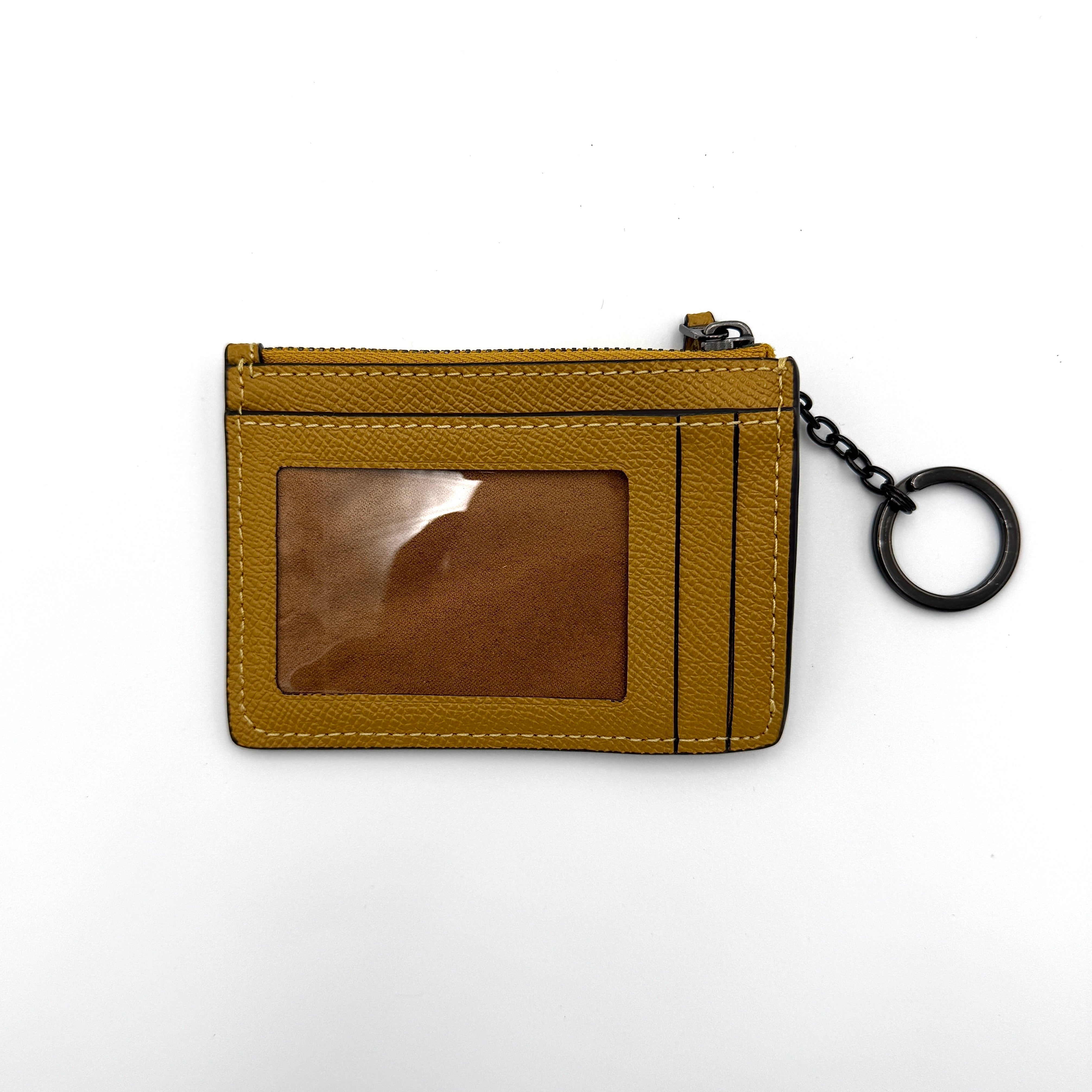 Coach Mini Skinny ID Case Cardholder Yellow
