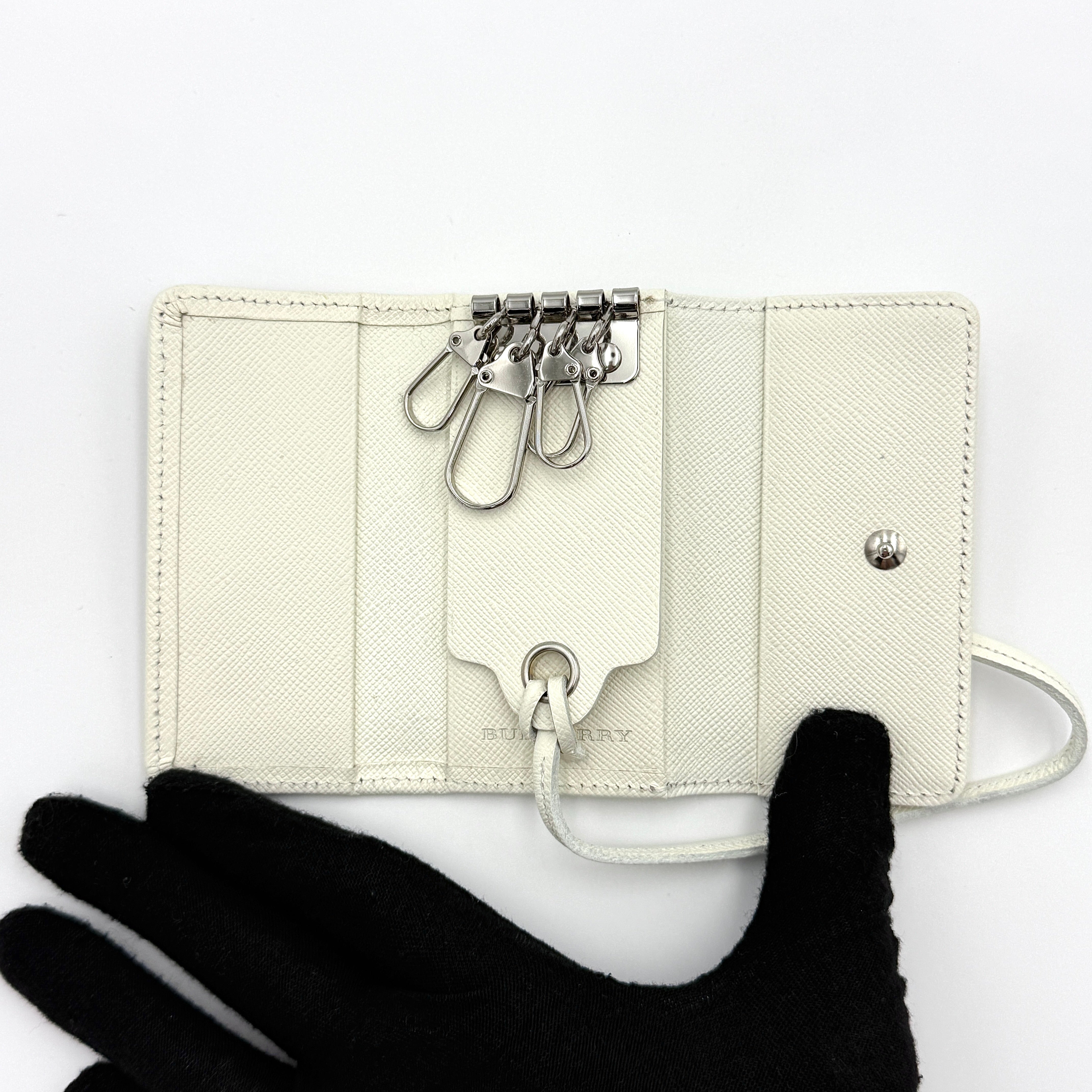 Burberry Nova Check Key Case Beige