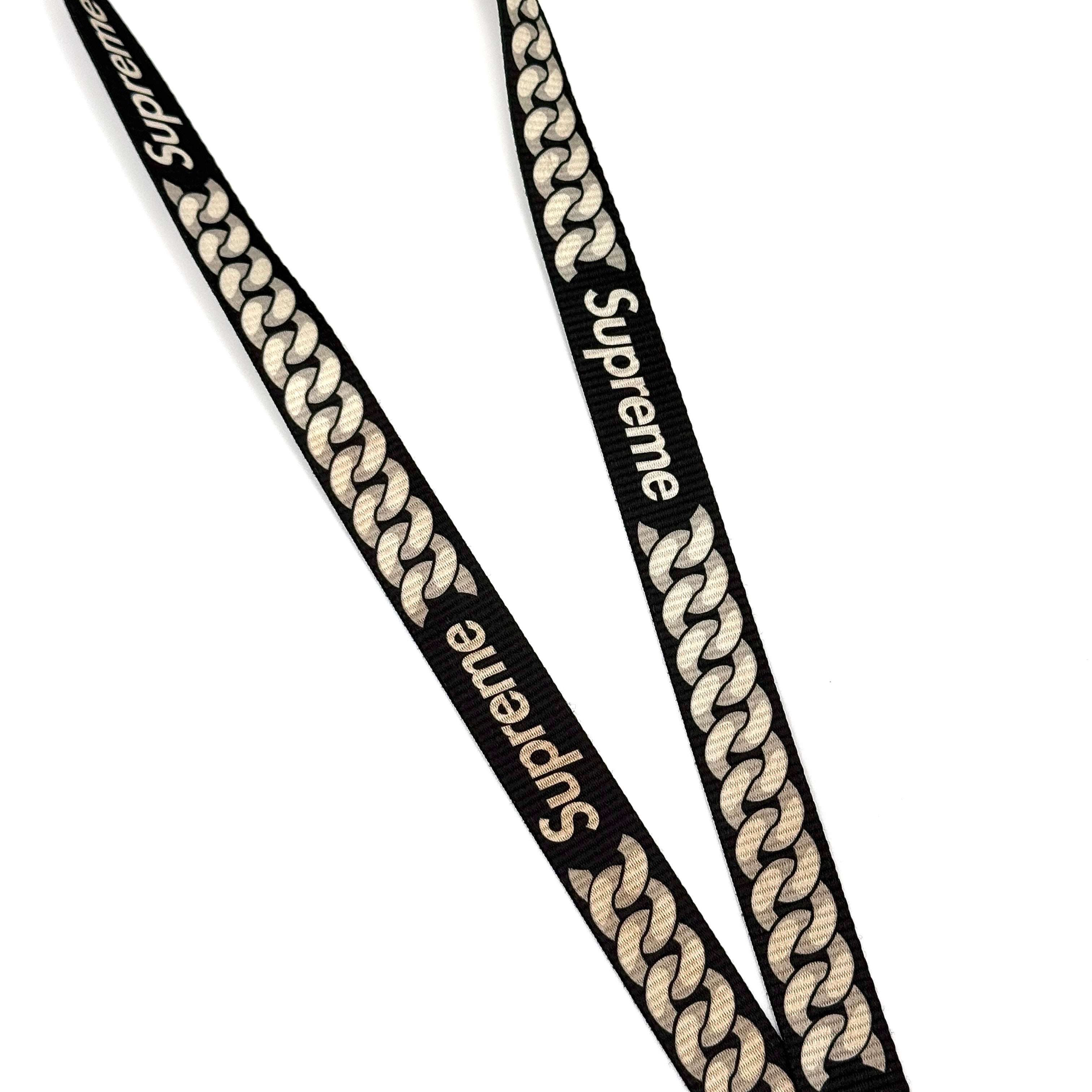 Supreme Cuban Links Lanyard Black