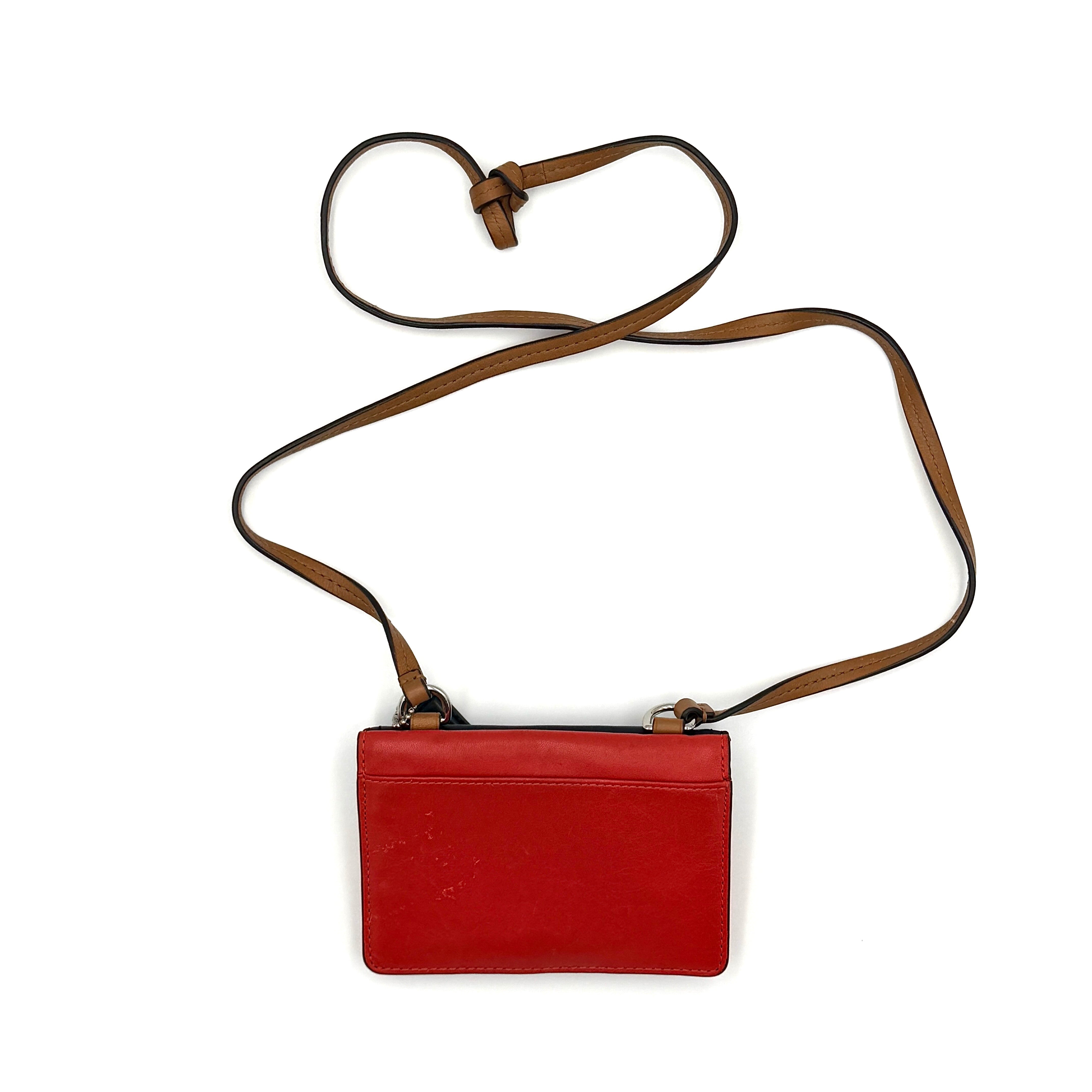Coach Park Dylan Mini Colorblock Crossbody Bag Red/Navy