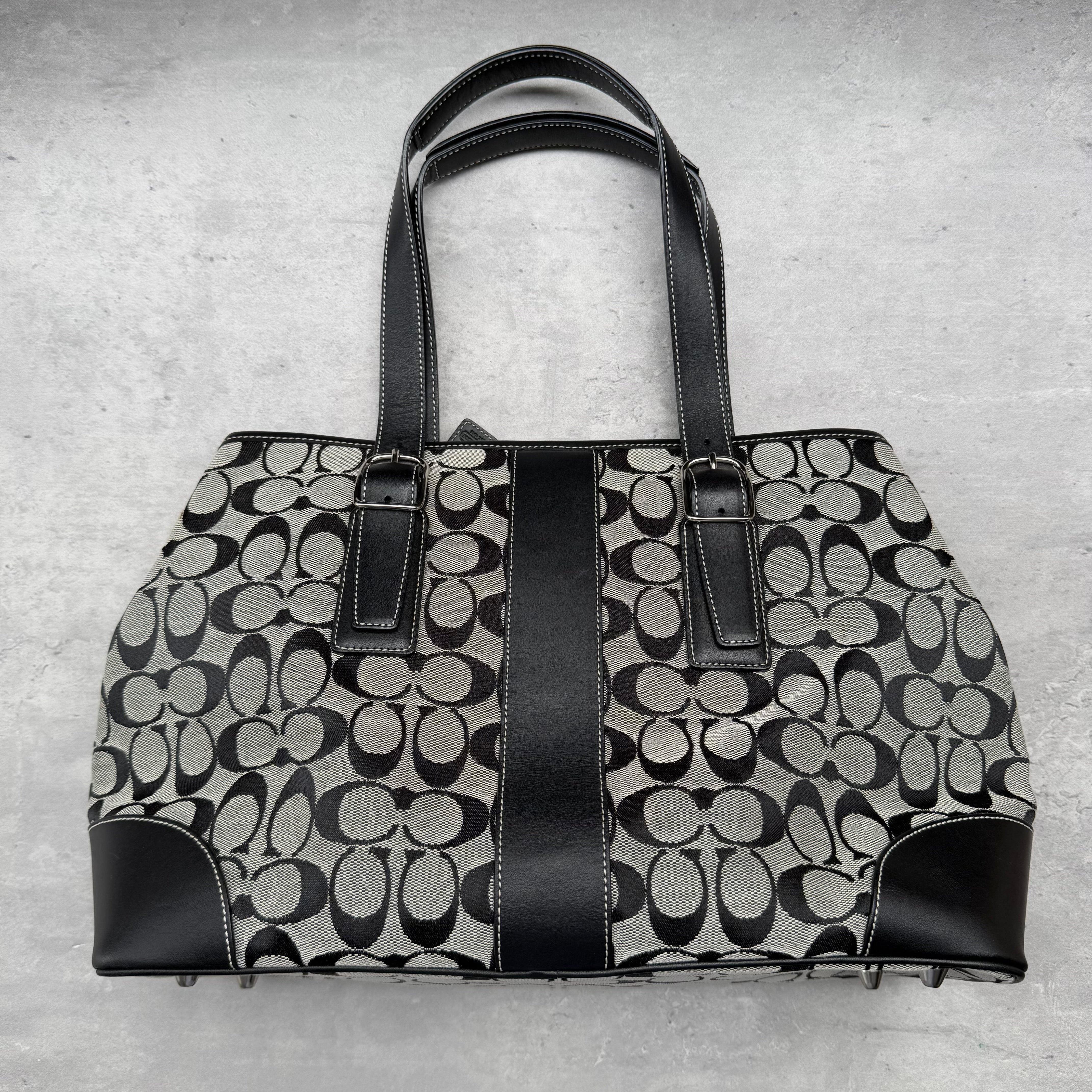 Coach Signature Canvas Tote Bag Grey/Black
