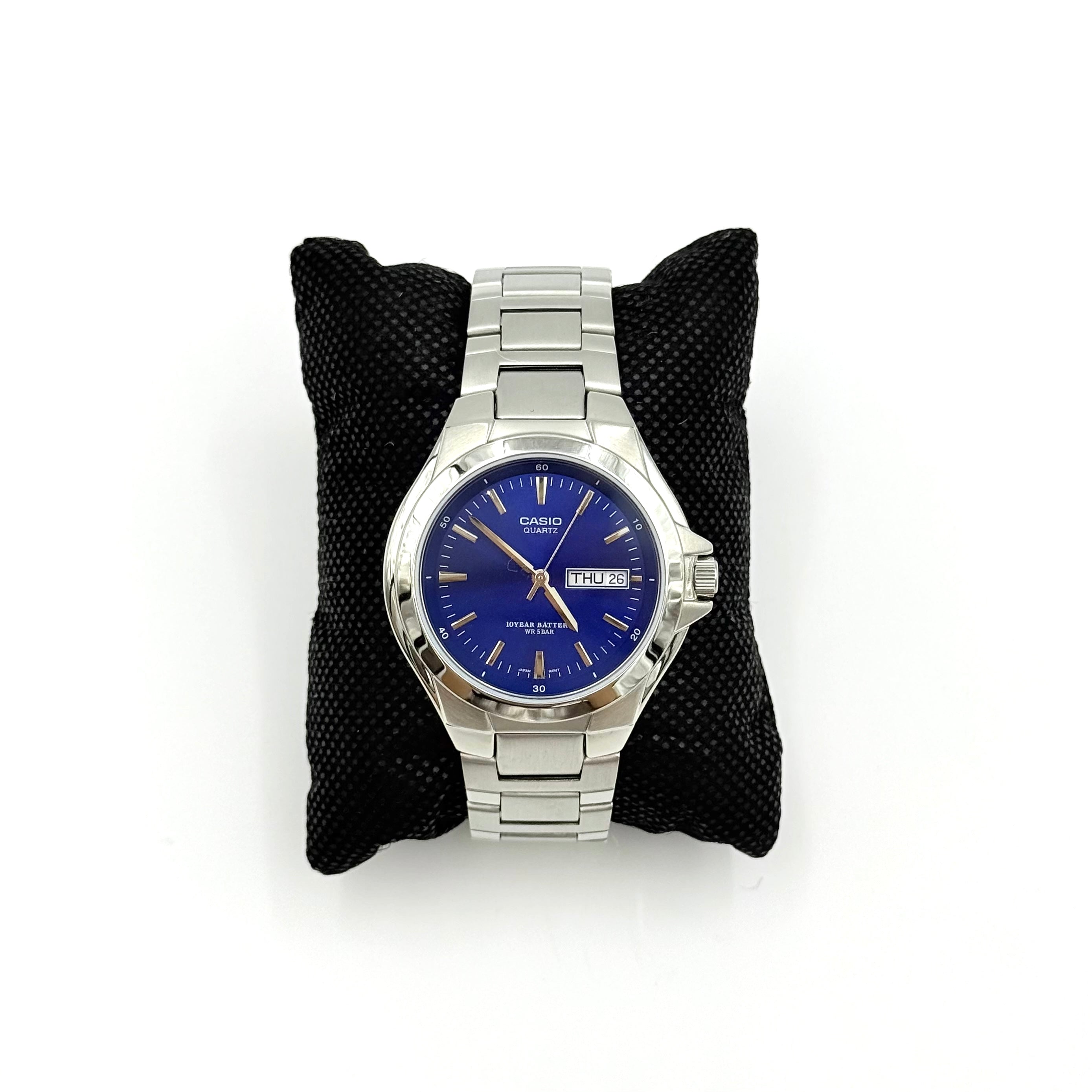 Casio MTP-1228DJ Blue Dial Stainless Steel Watch