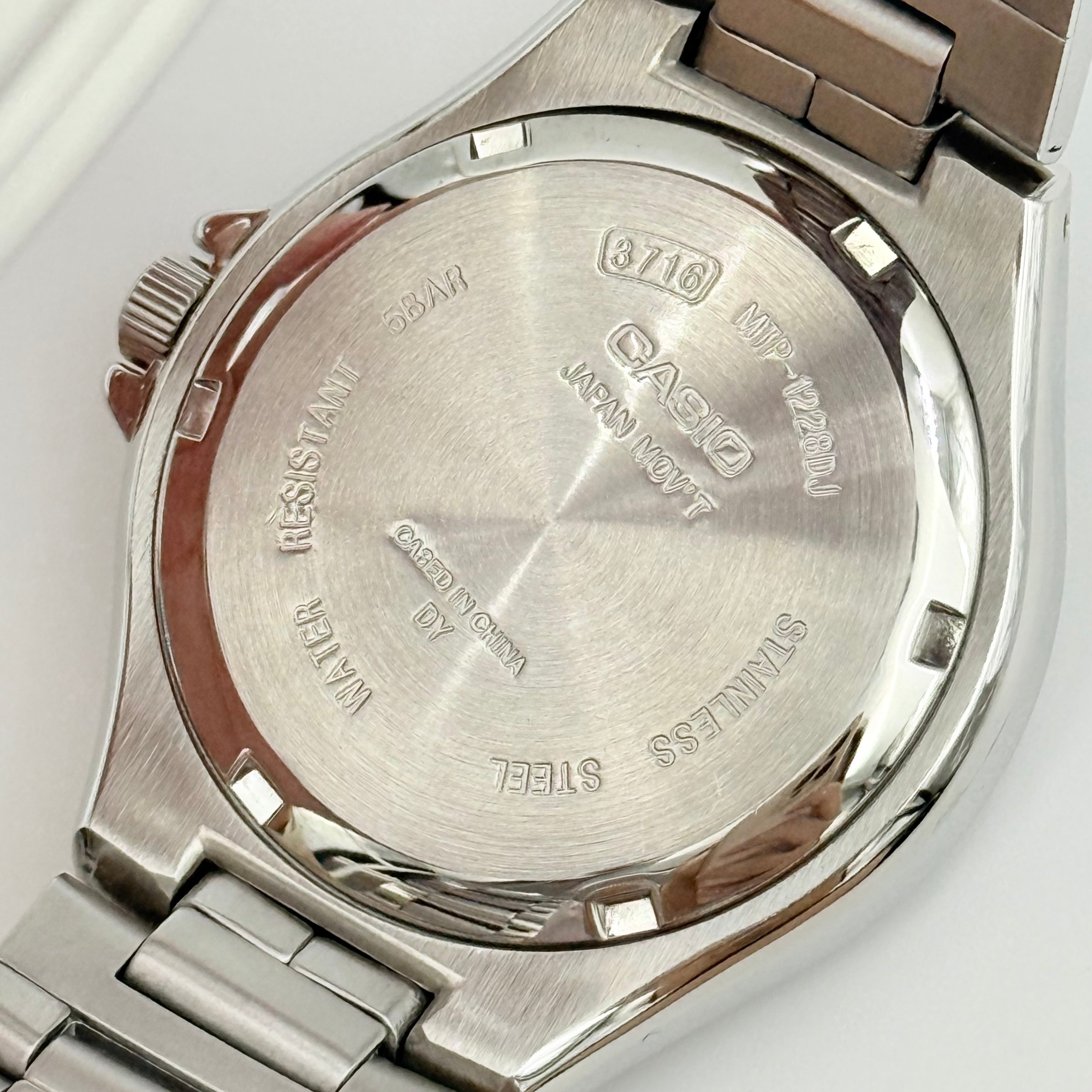 Casio MTP-1228DJ Blue Dial Stainless Steel Watch