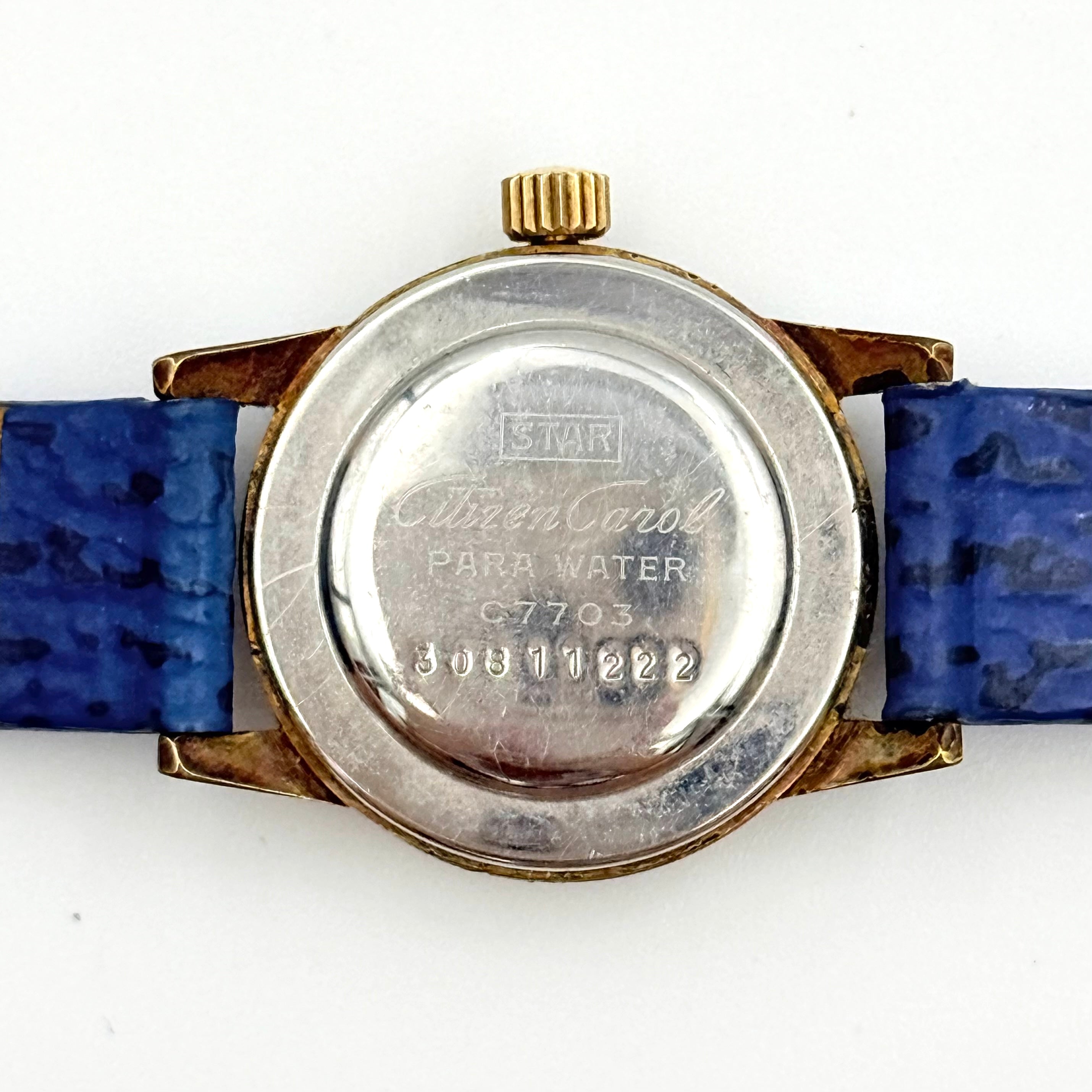 Citizen Carol Para Water C7703 Watch Gold/Blue