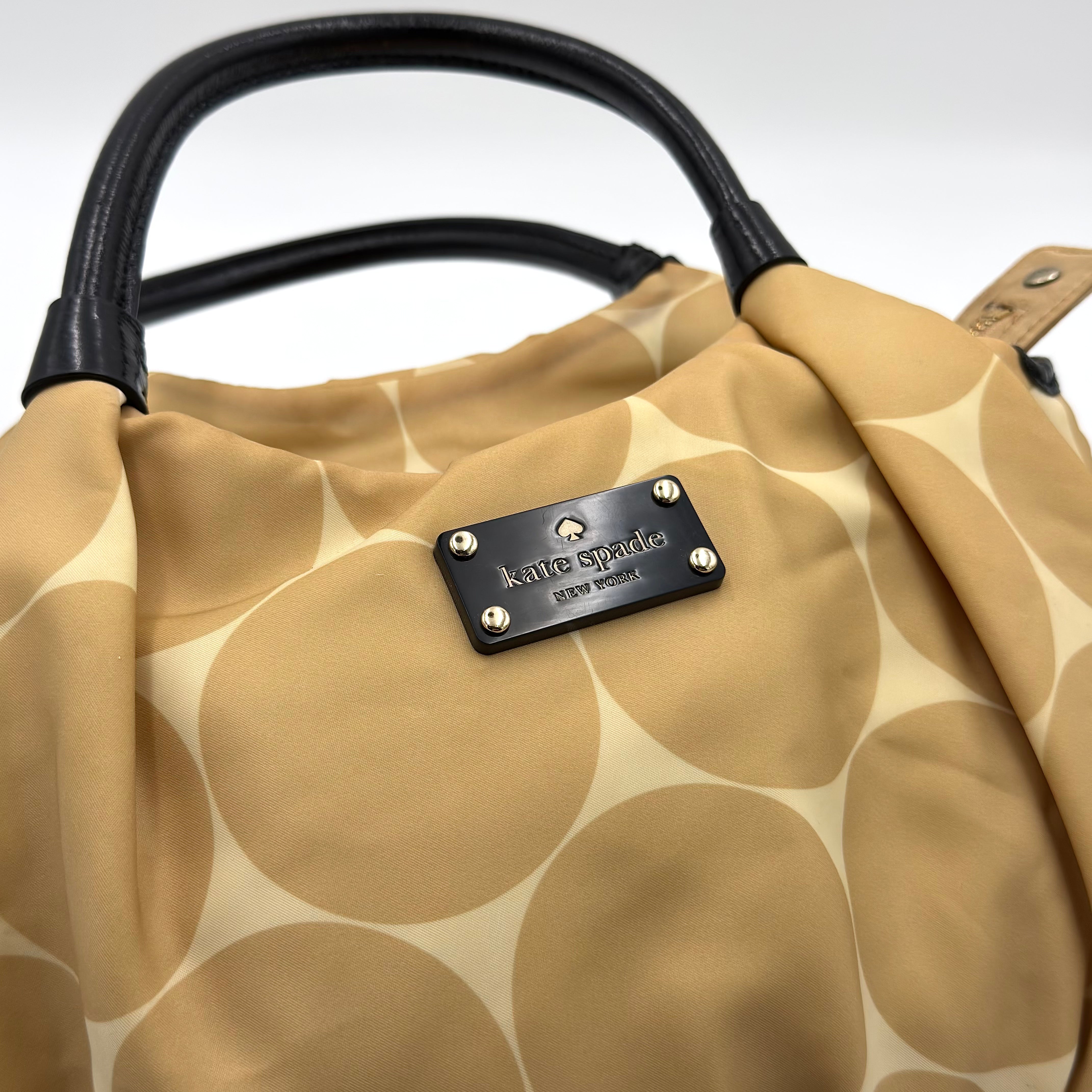 Kate Spade New York Deborah Dot Nylon Shoulder Bag Brown/Beige