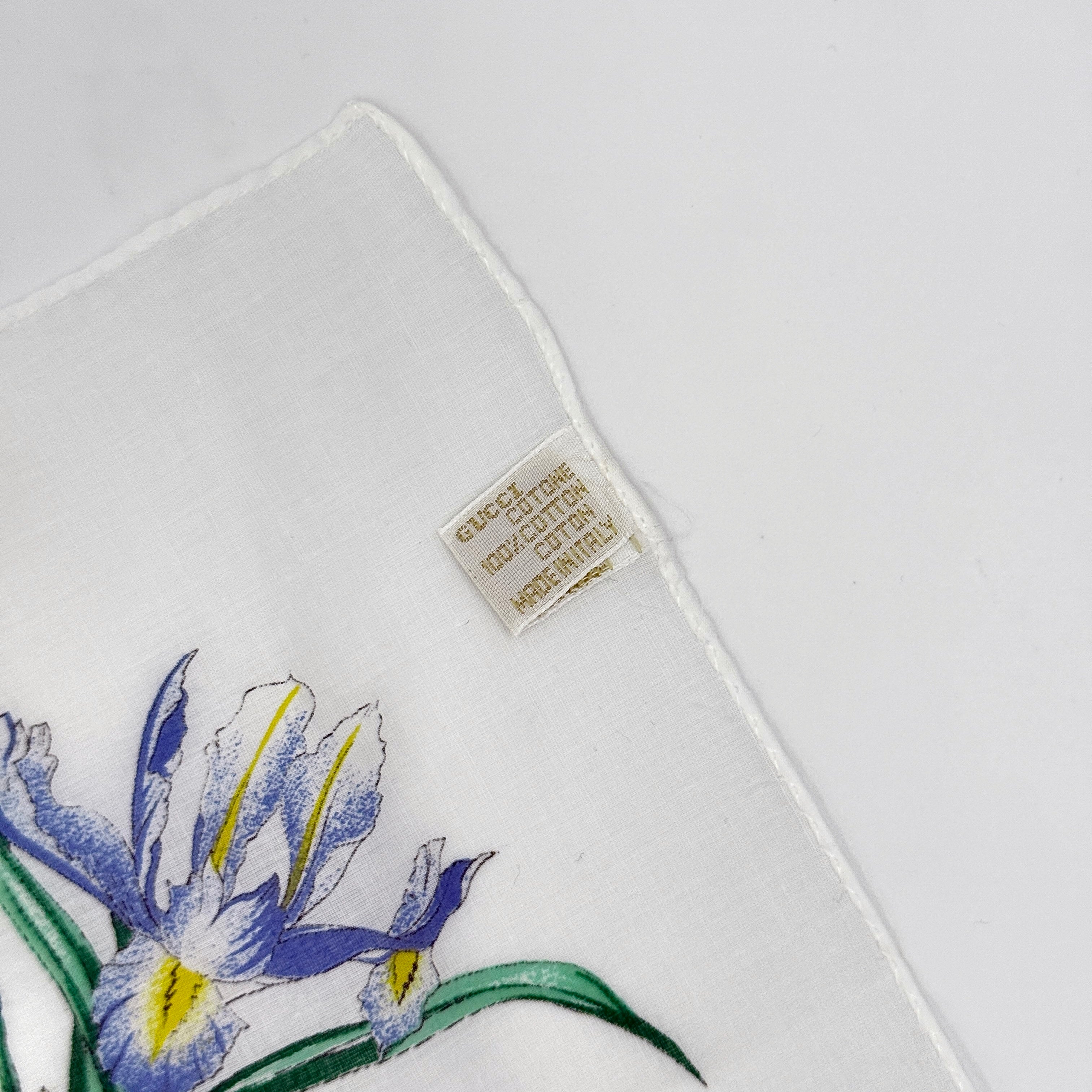 Gucci Flora Silk Scarf White Multicolor