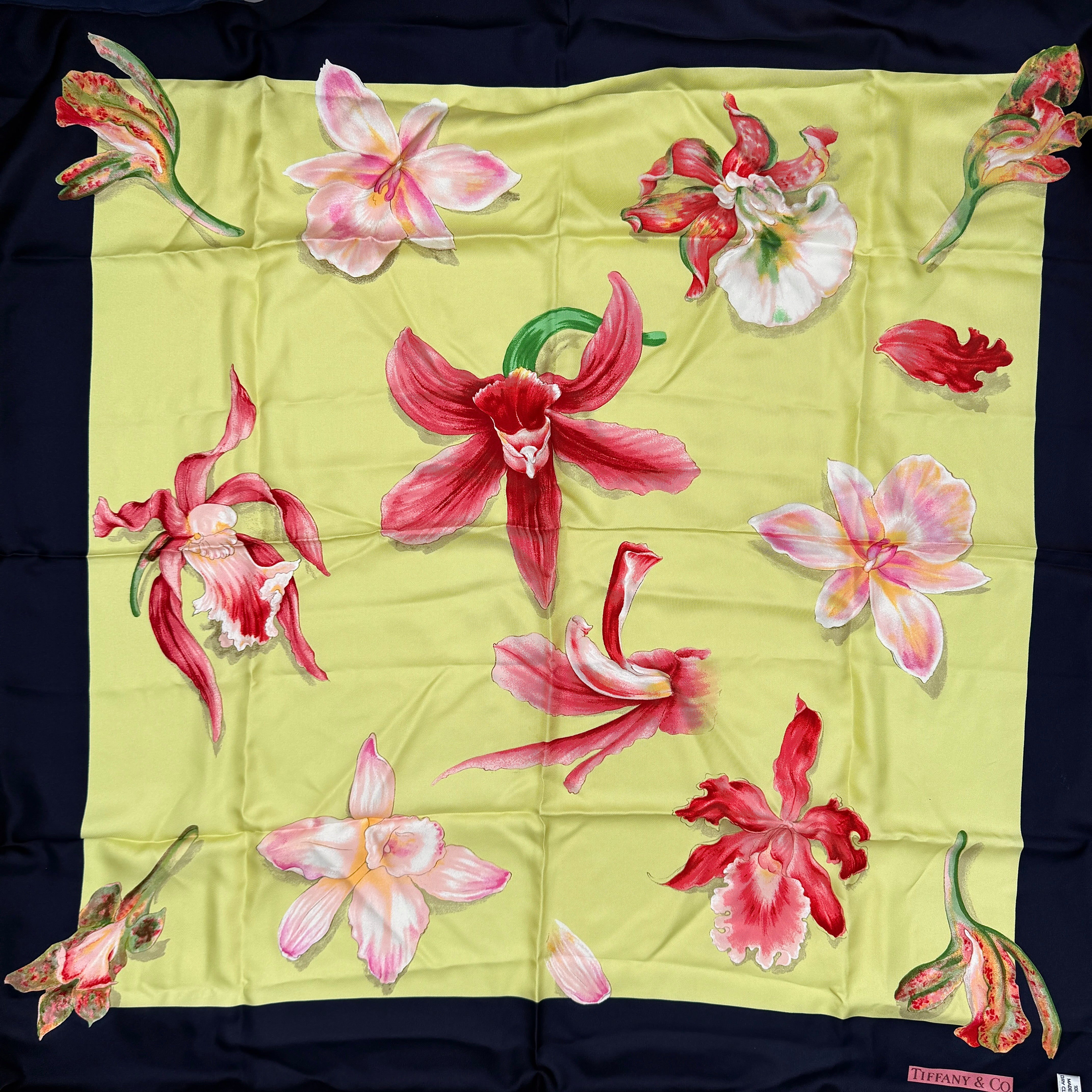 Tiffany & Co. Floral Silk Scarf Multicolor