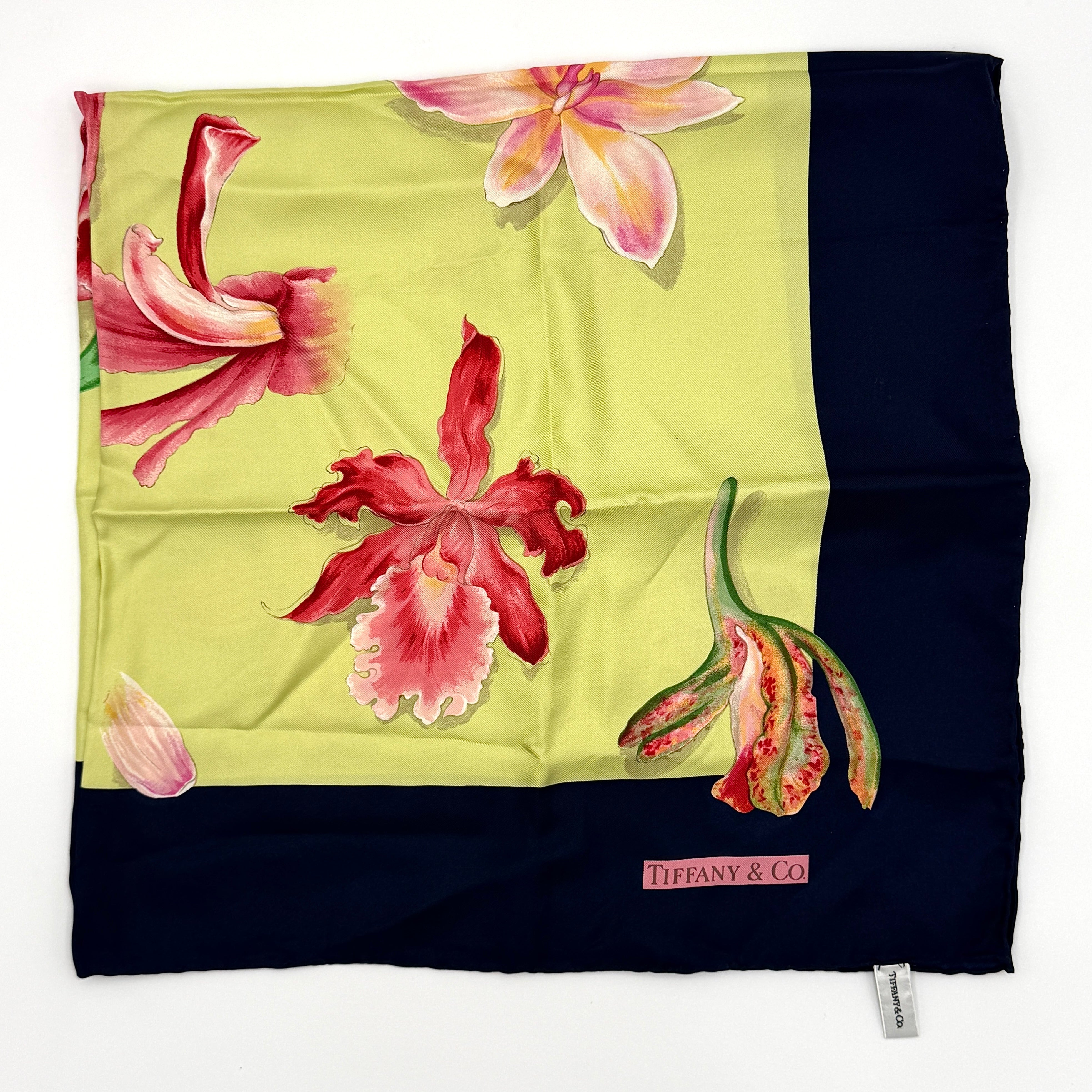 Tiffany & Co. Floral Silk Scarf Multicolor