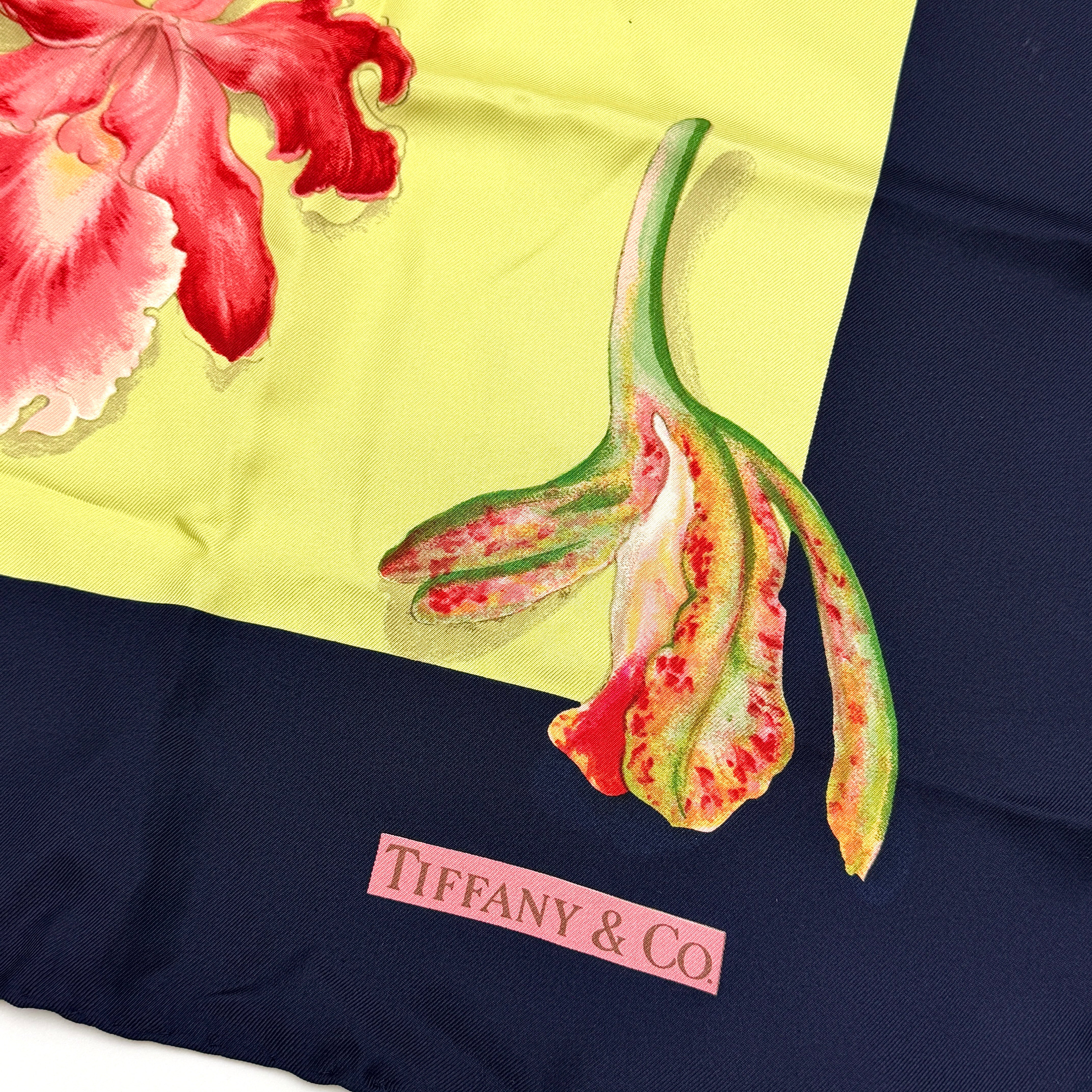 Tiffany & Co. Floral Silk Scarf Multicolor