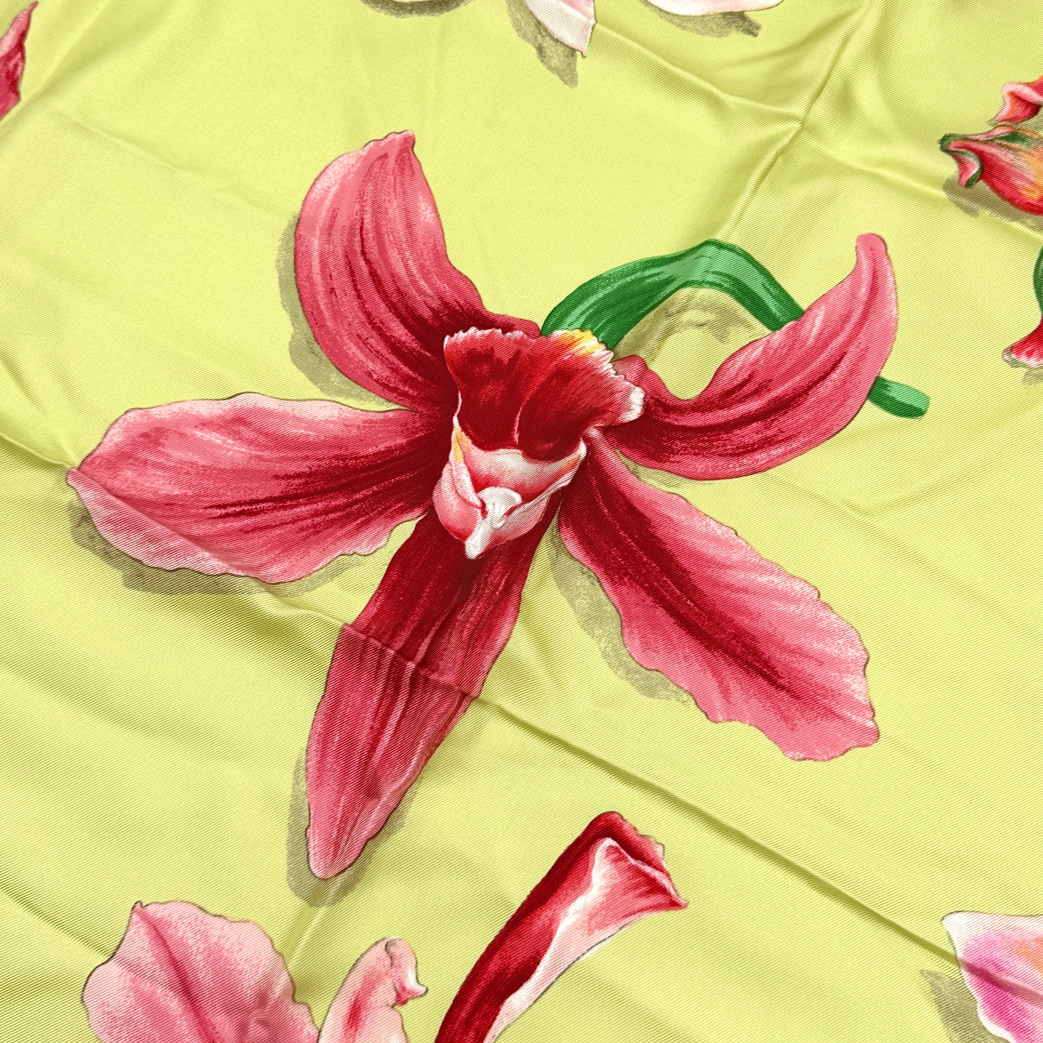 Tiffany & Co. Floral Silk Scarf Multicolor