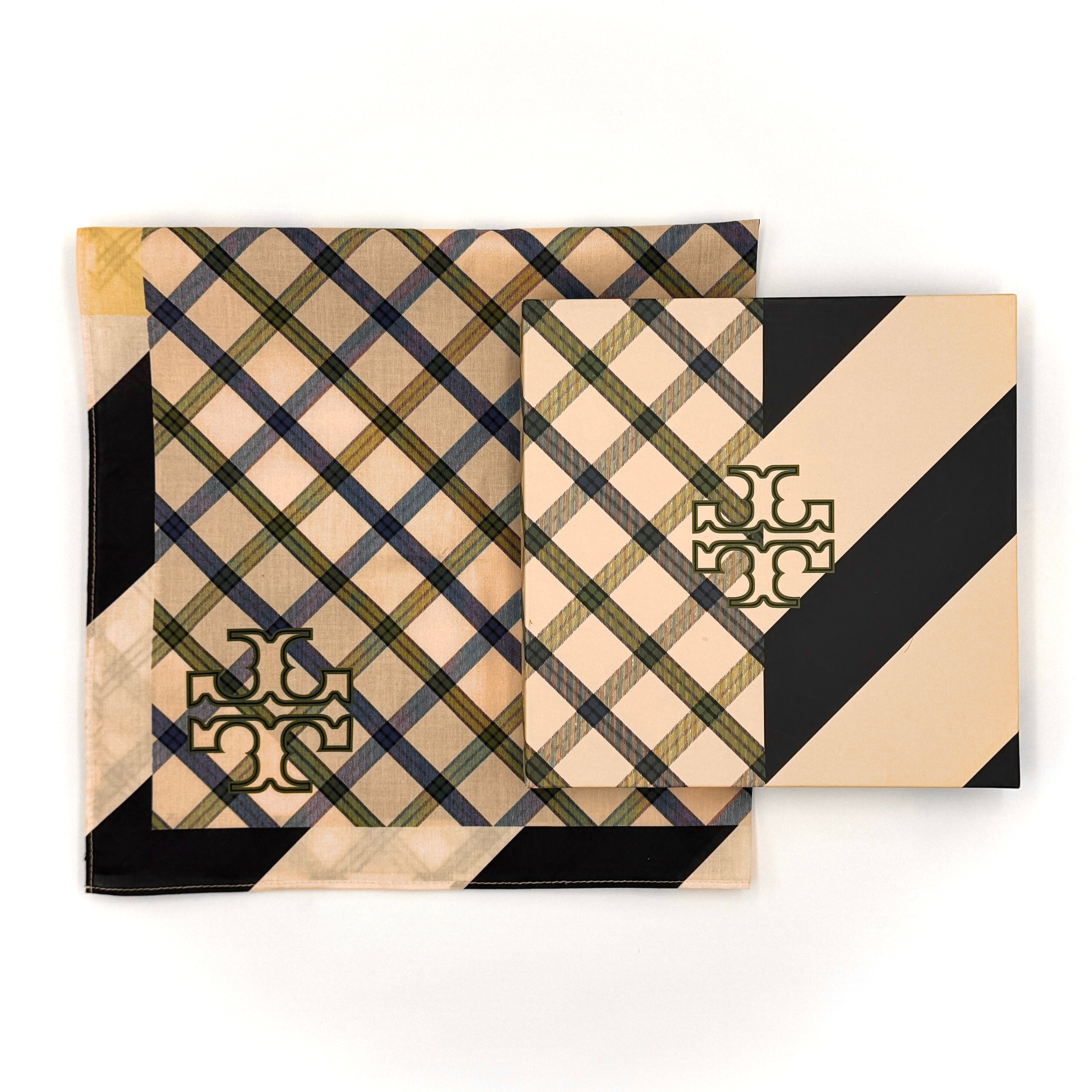 Tory Burch Plaid Pattern Scarf Multicolor