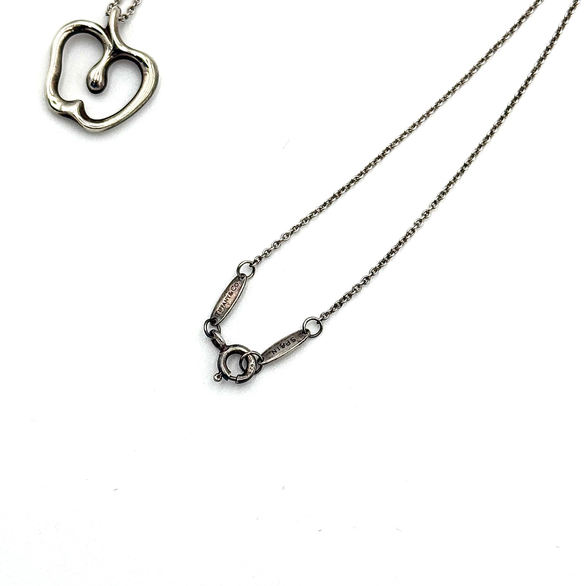 Tiffany & Co. Elsa Peretti Apple Necklace Silver
