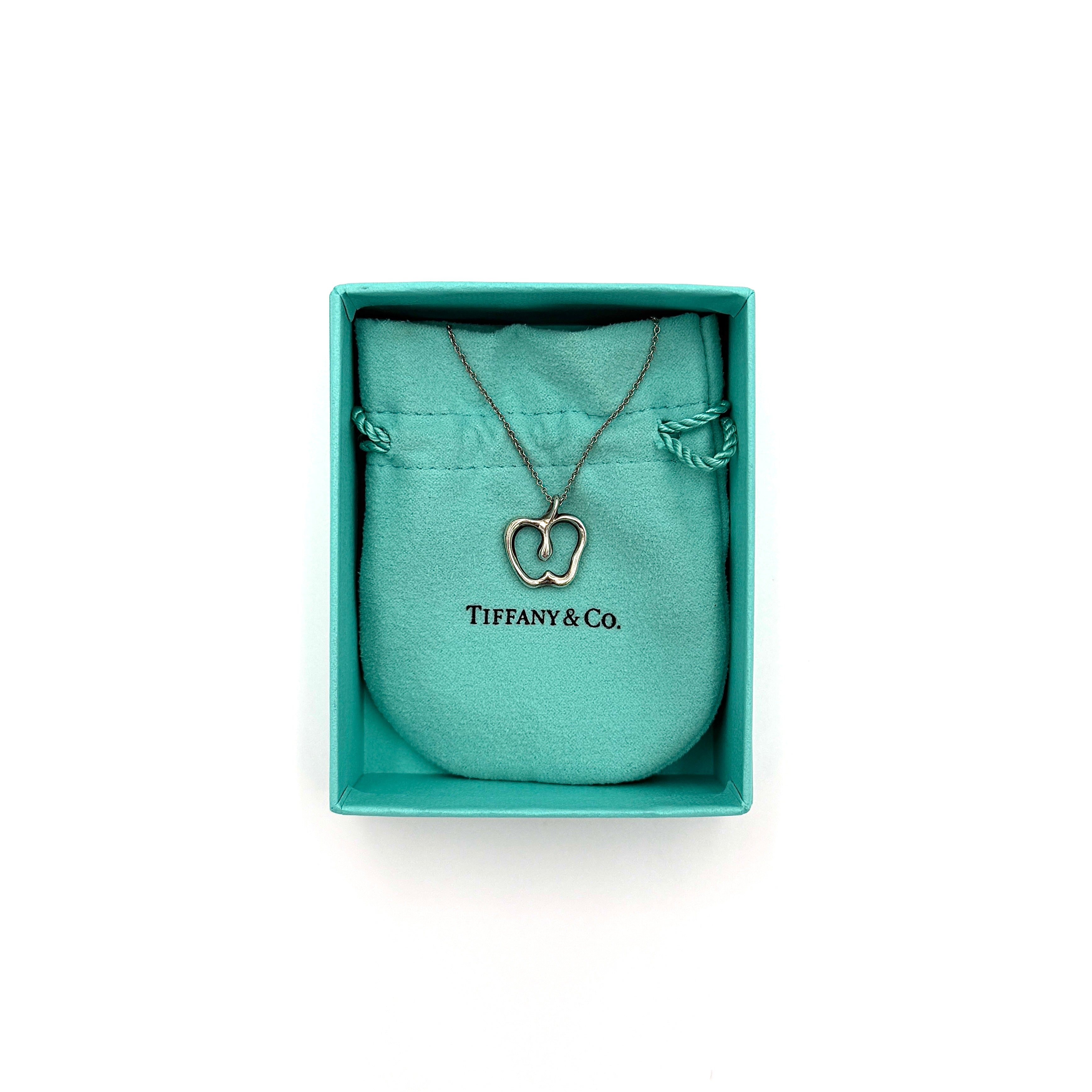 Tiffany & Co. Elsa Peretti Apple Necklace Silver