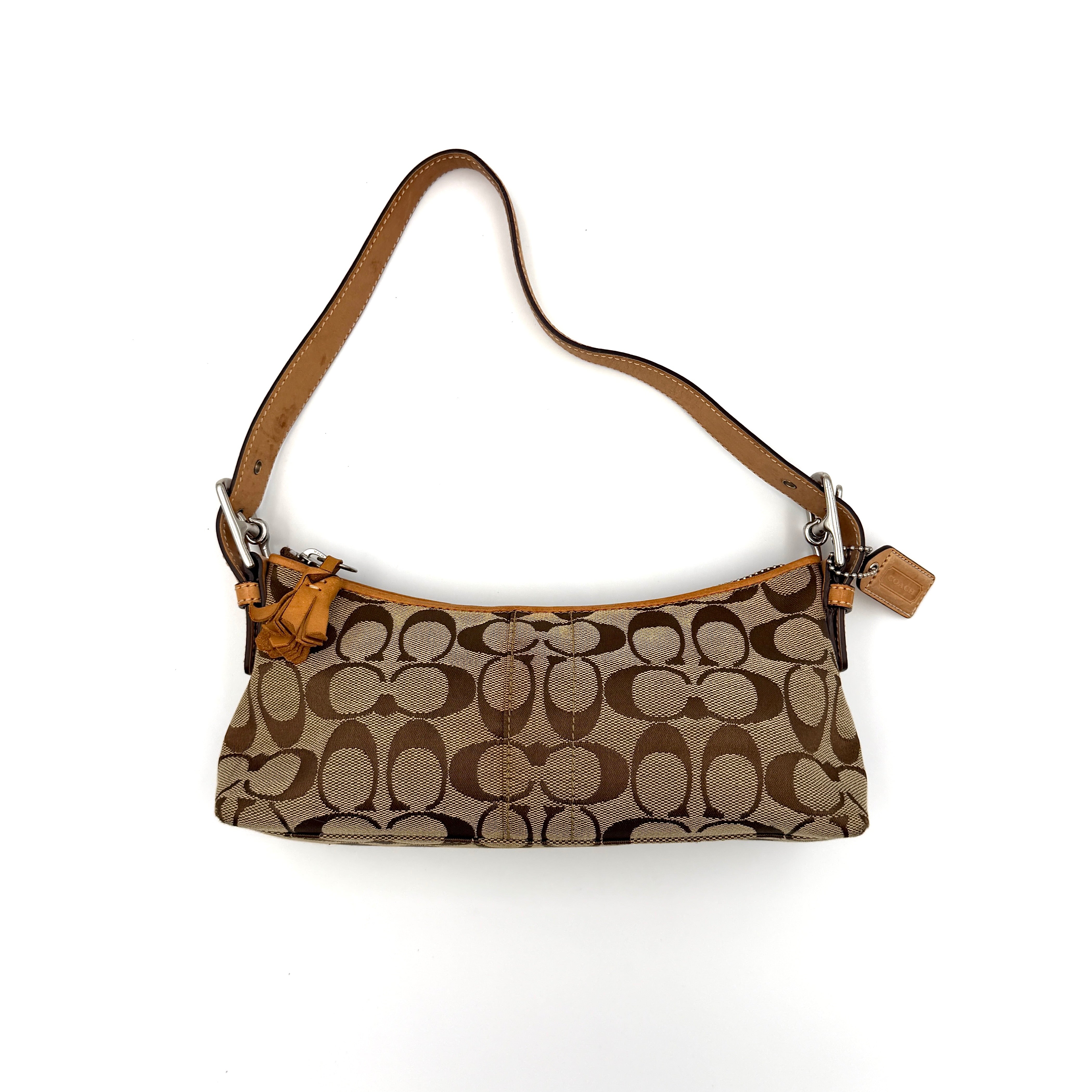 Coach Y2K Hamptons Demi Baguette ShoulderBag Beige