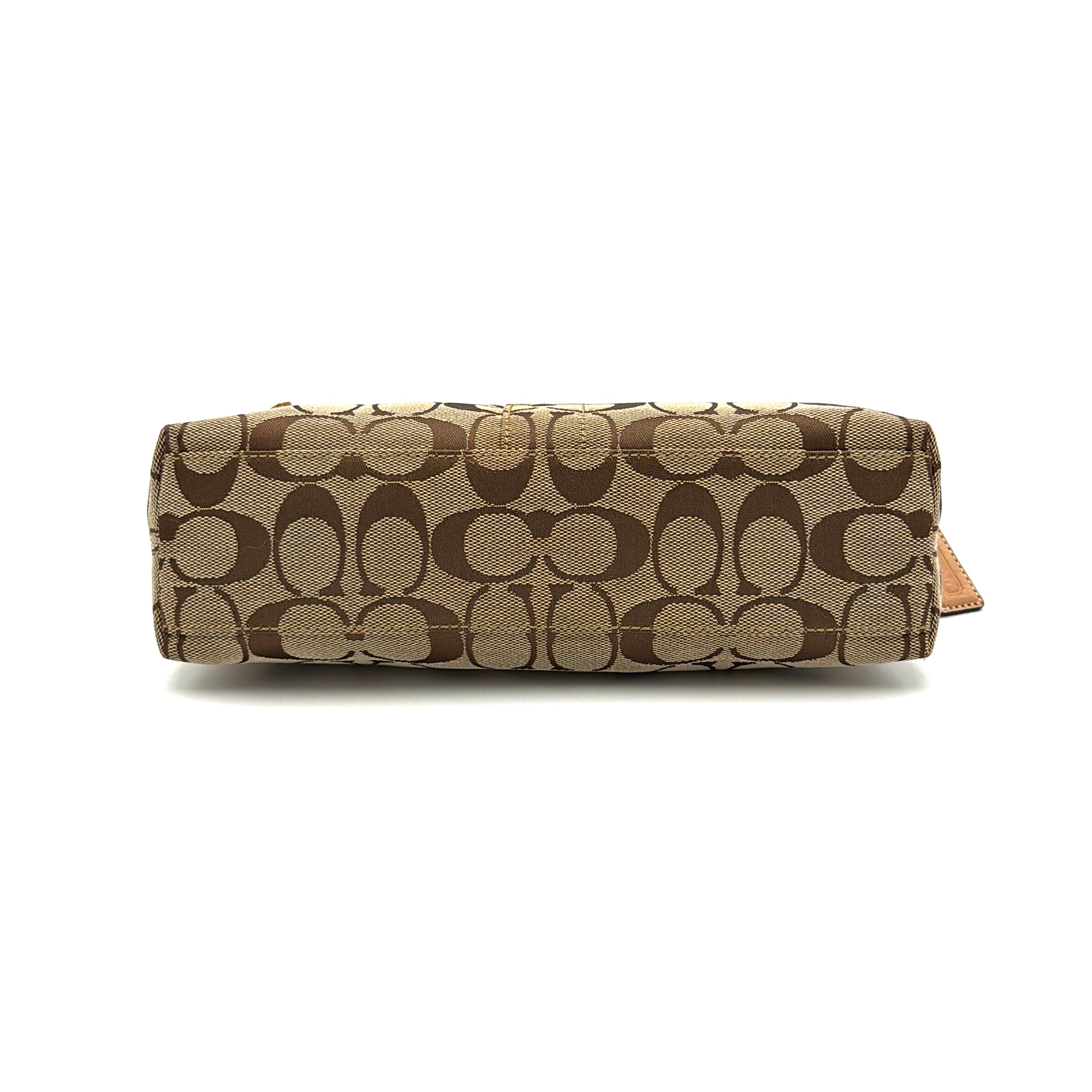 Coach Y2K Hamptons Demi Baguette Shoulder Bag Beige