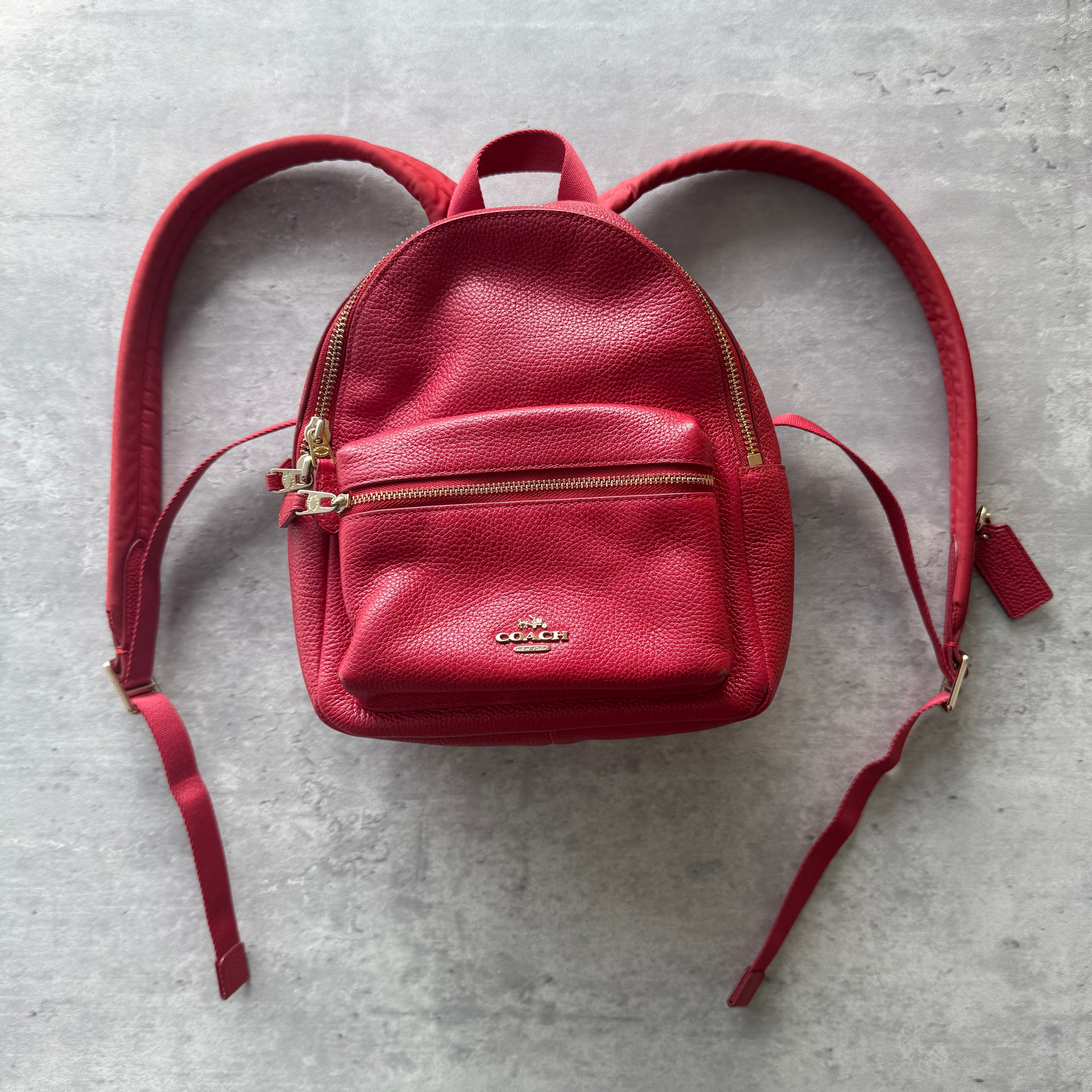 Coach Mini Charlie Backpack Red