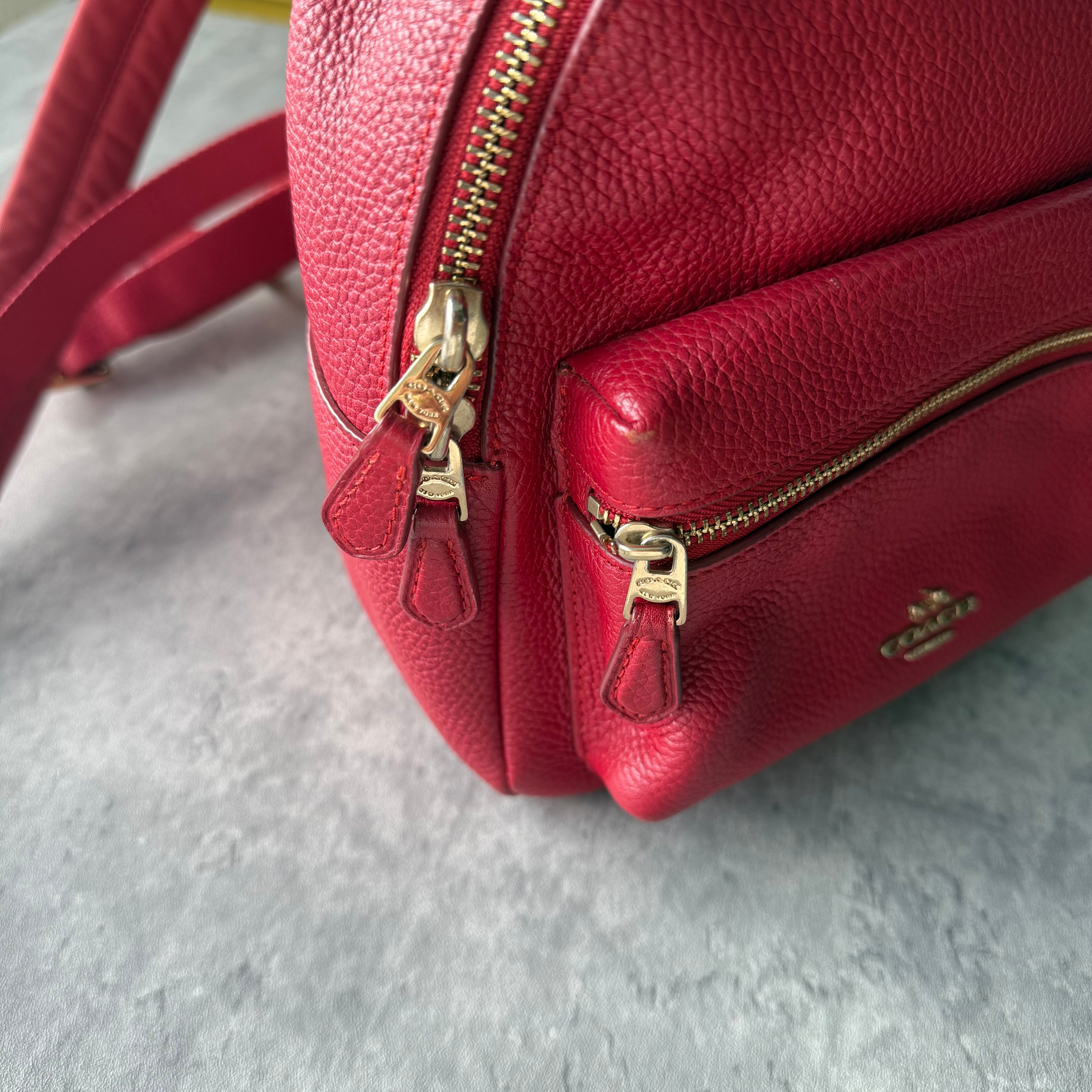 Coach Mini Charlie Backpack Red