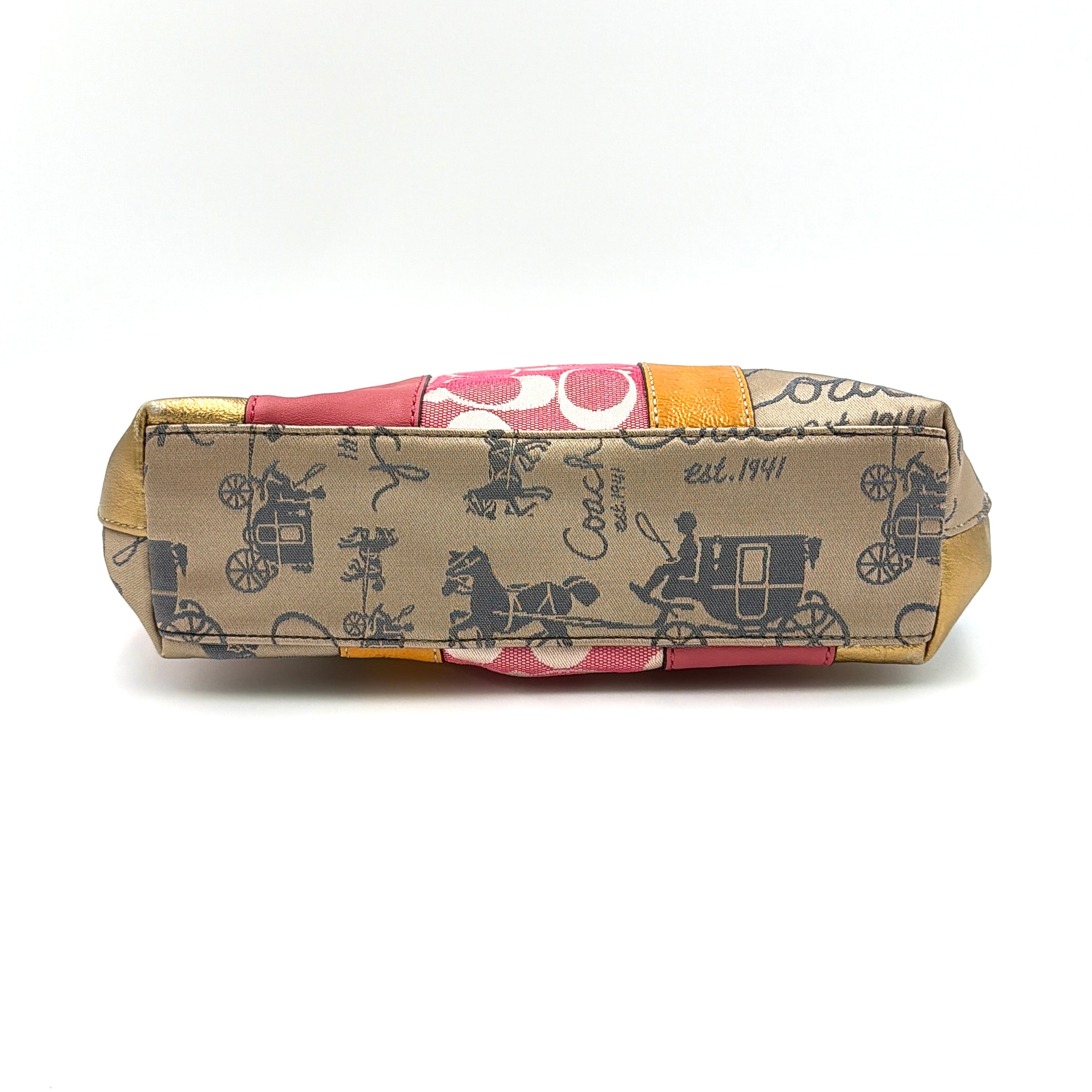 Coach Y2K Signature Patchwork Tote Bag Multicolor