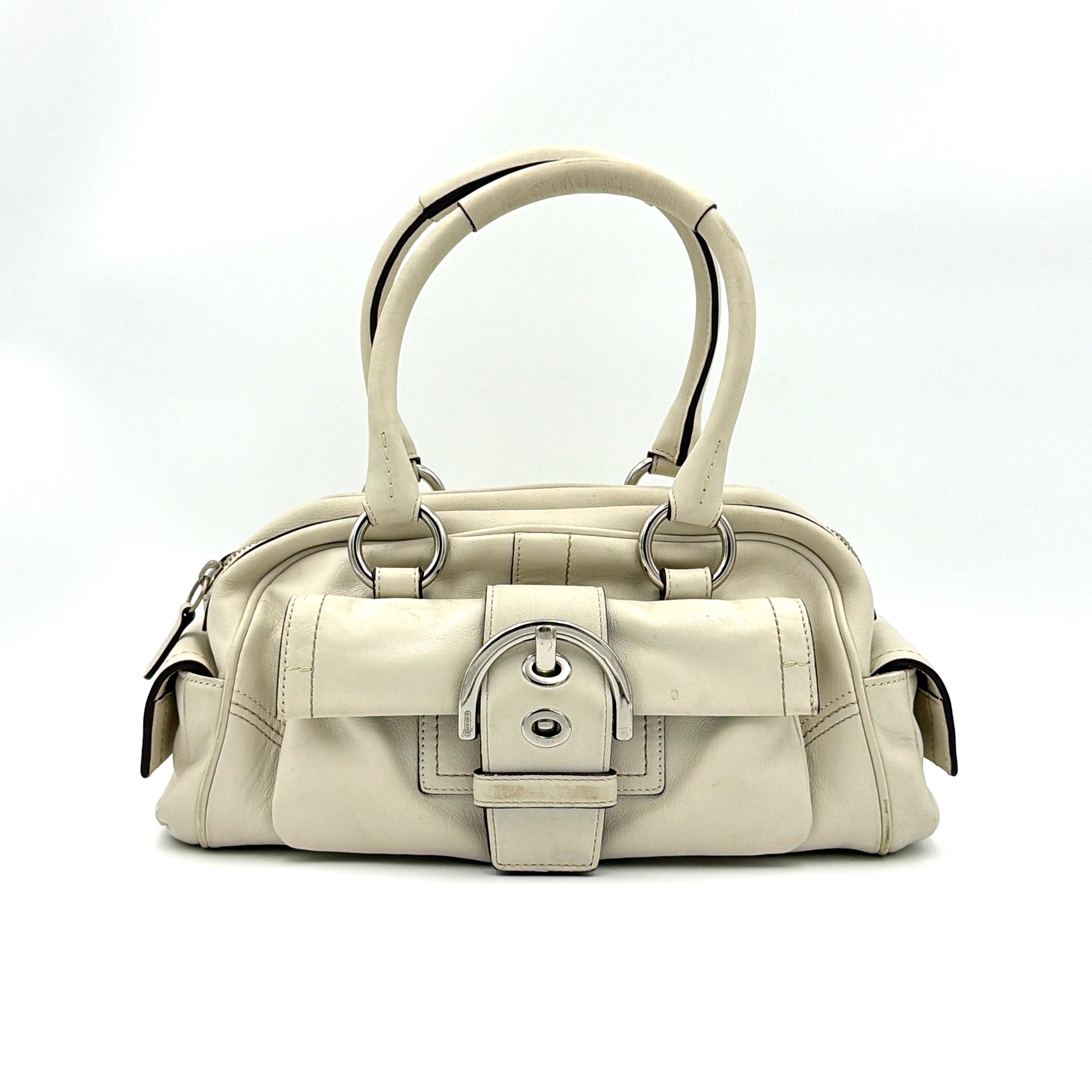 Coach Y2K Soho Boston Bowler Handbag Ivory