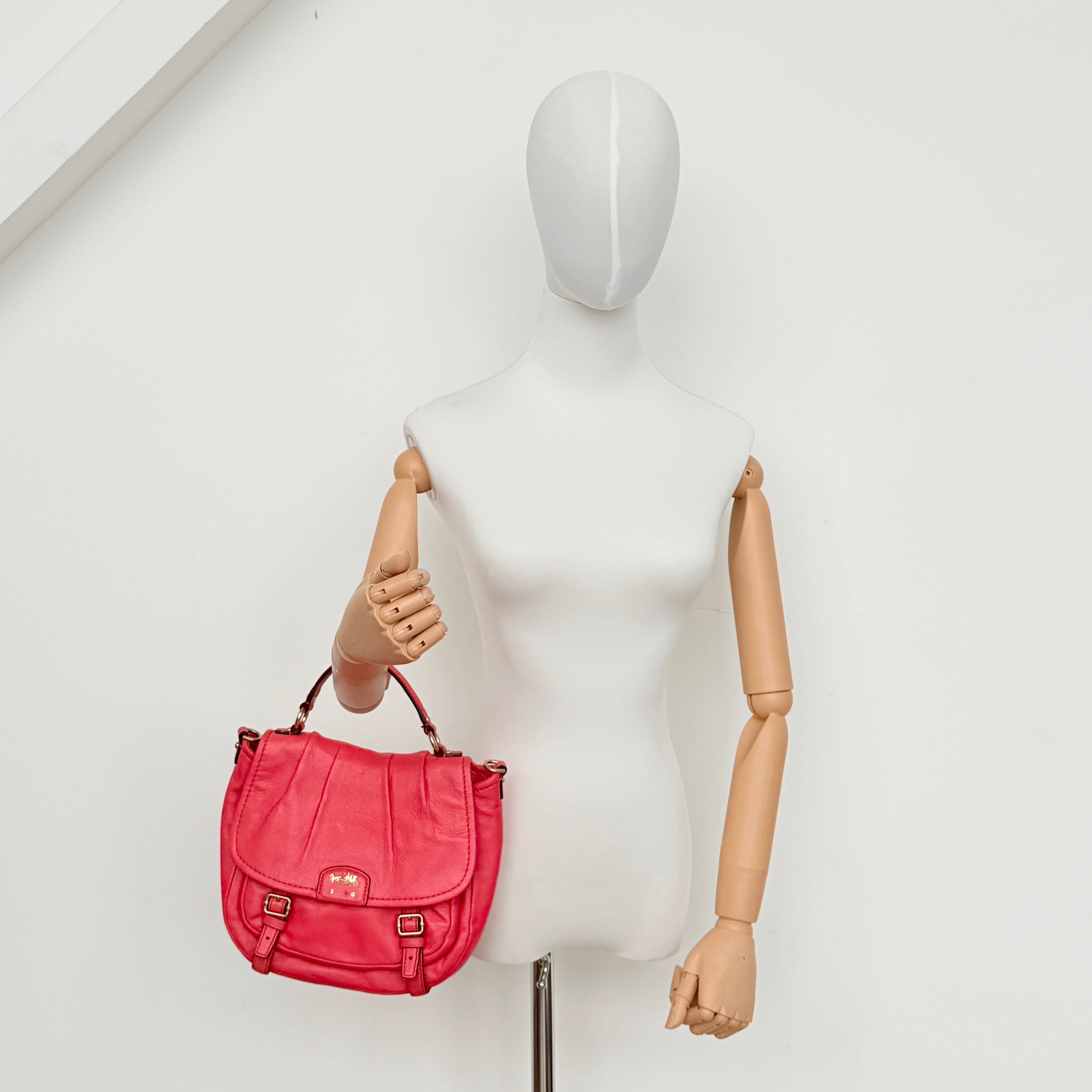 Coach 2Way Madison Anabelle Handbag Red