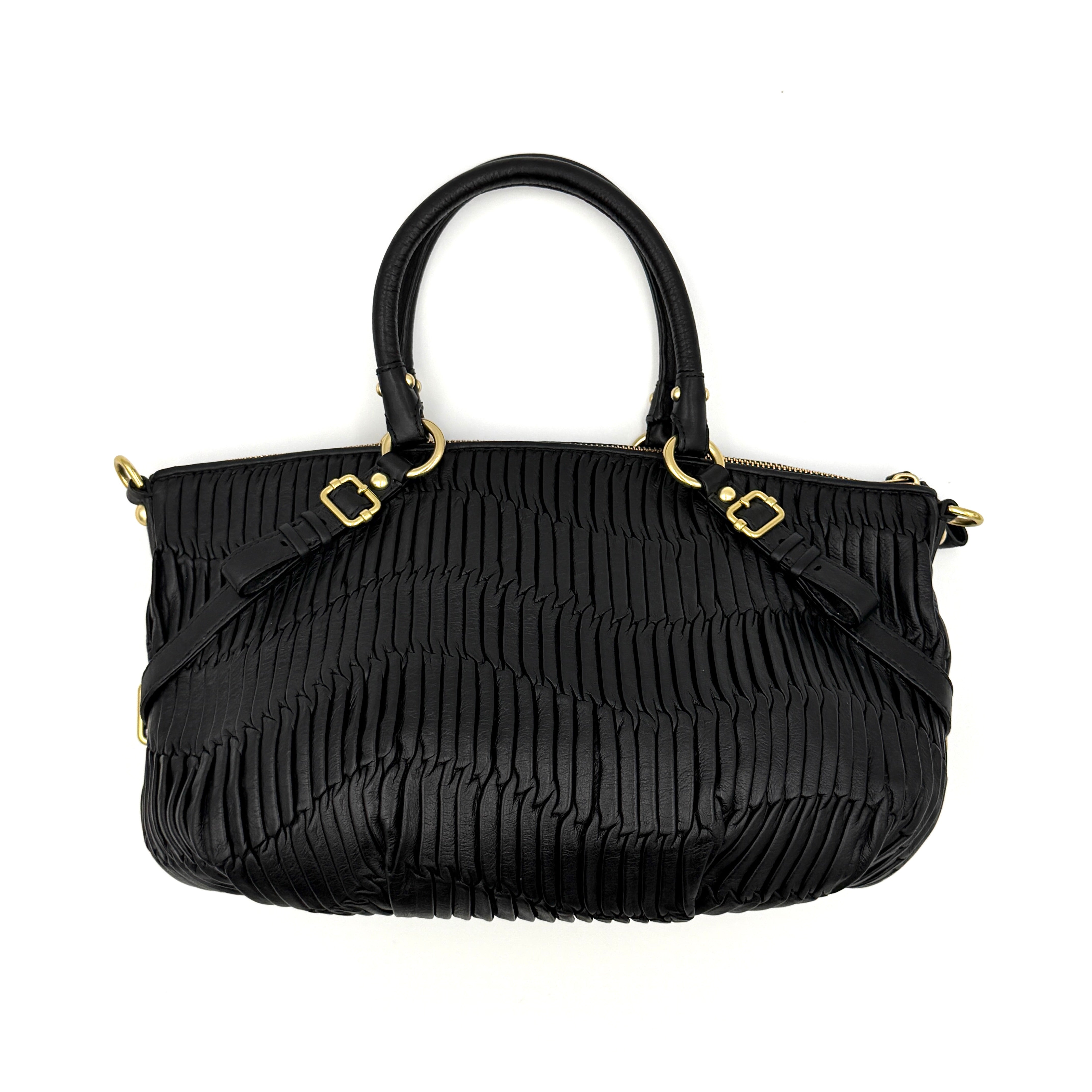 Coach 2Way Signature Madison Shoulder Bag Black