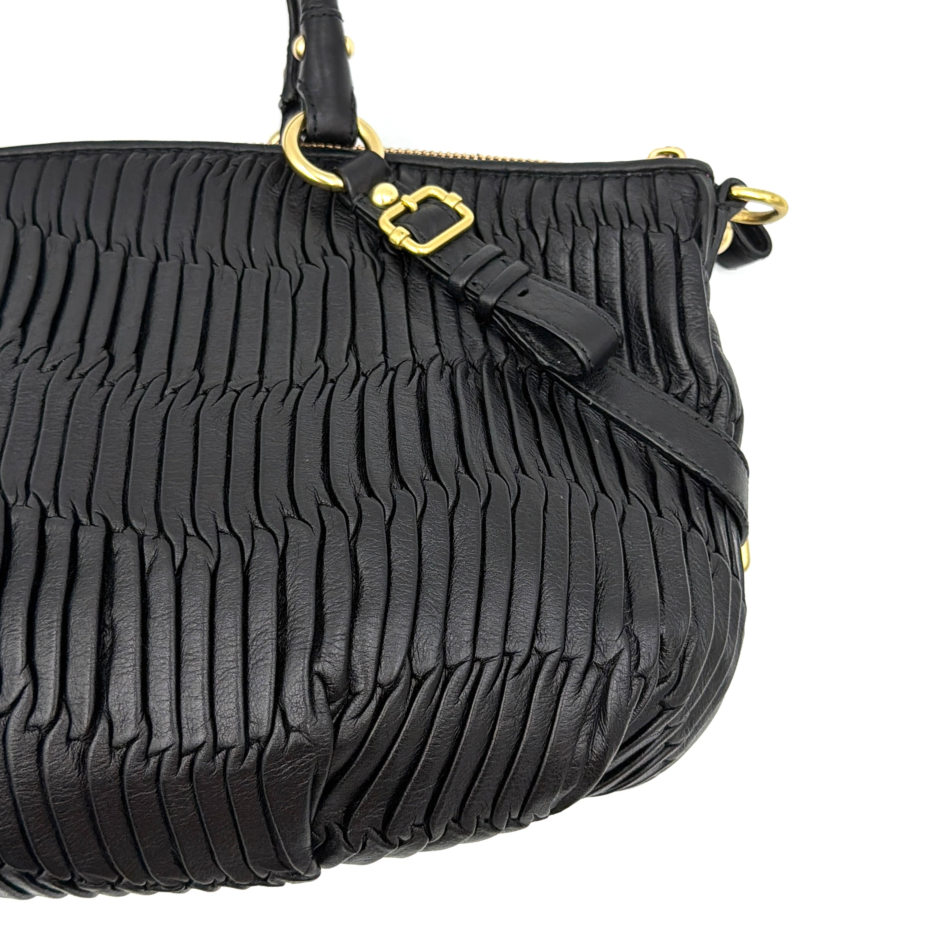 Coach 2Way Signature Madison Shoulder Bag Black