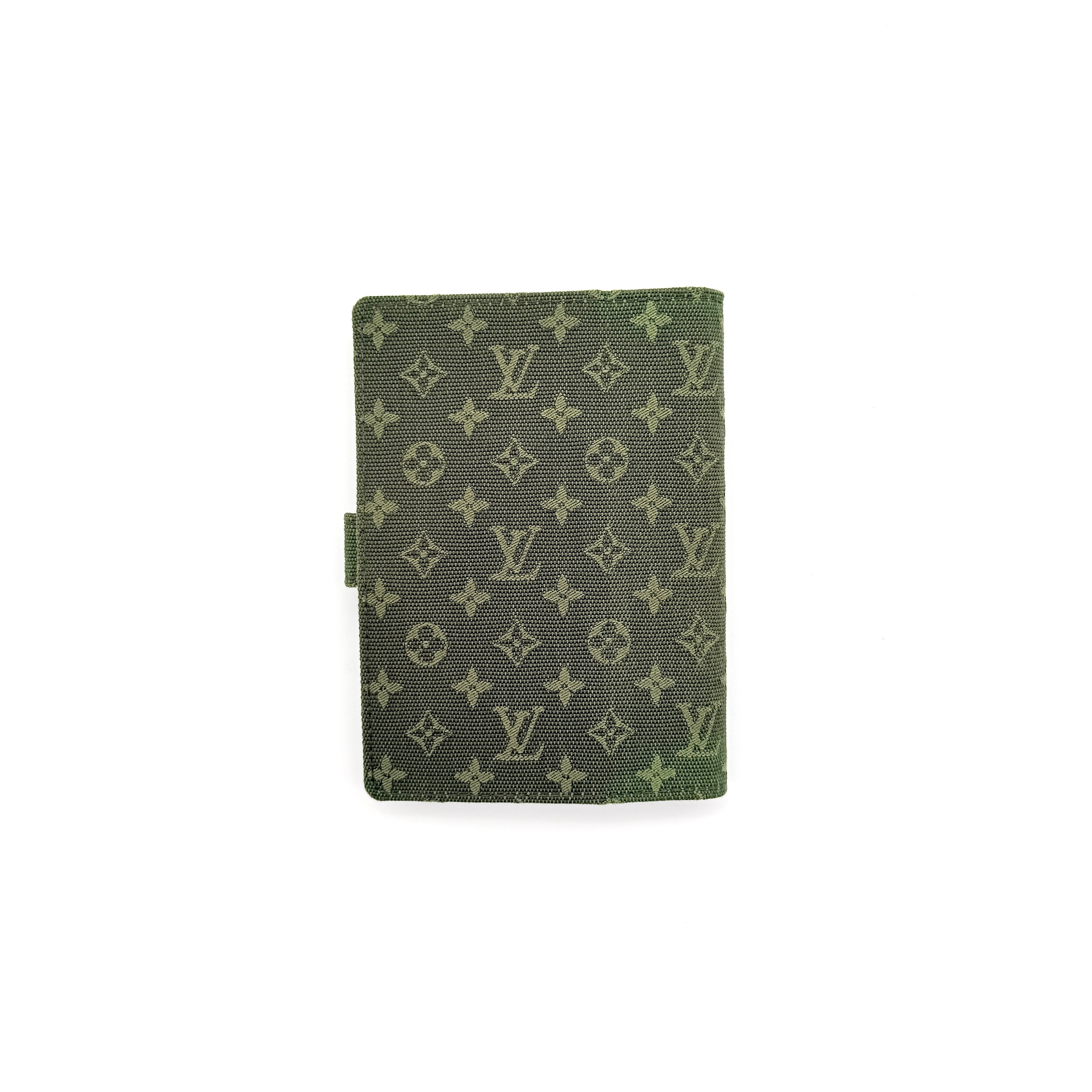 Louis Vuitton Monogram Mini Lin Agenda Planner Green