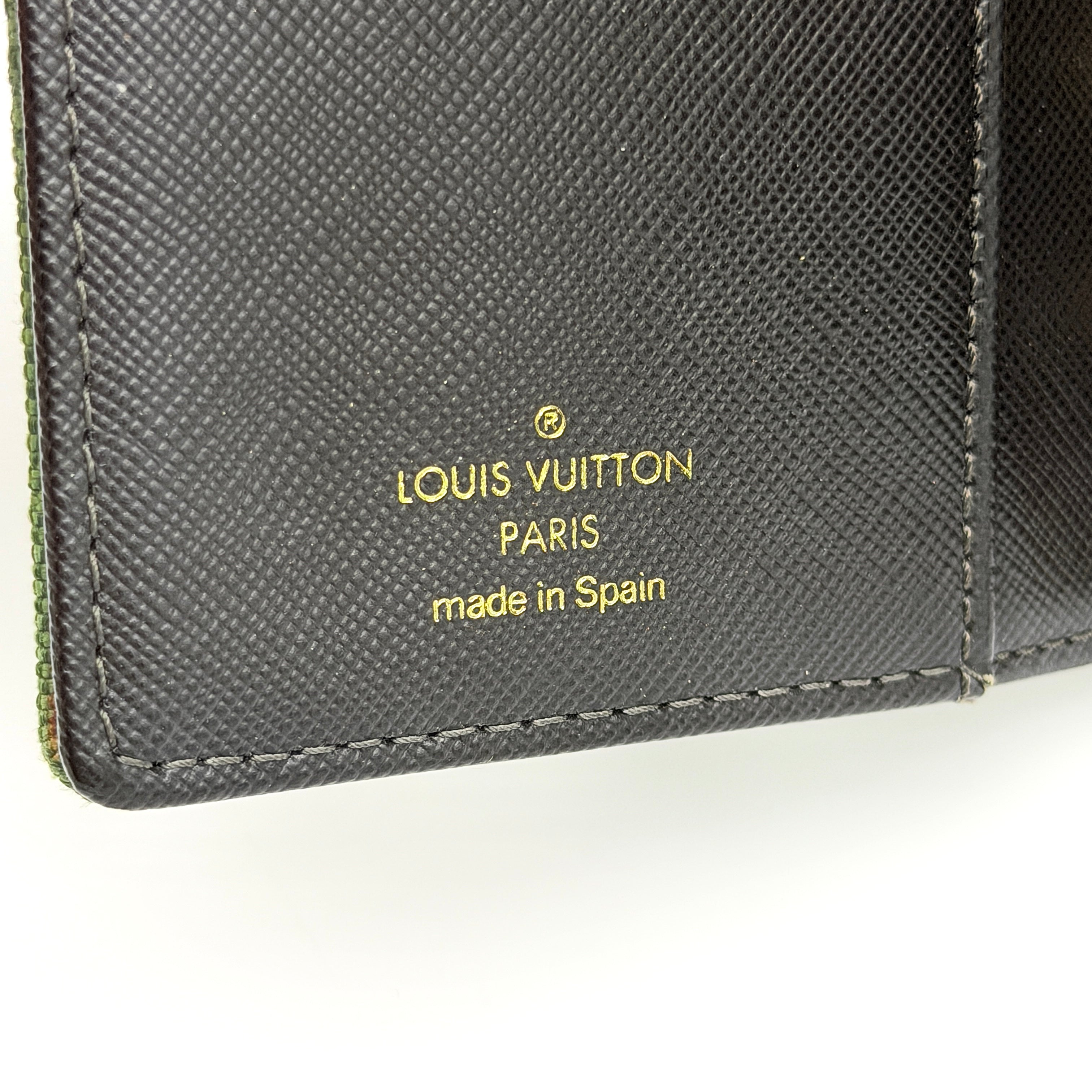 Louis Vuitton Monogram Mini Lin Agenda Planner Green