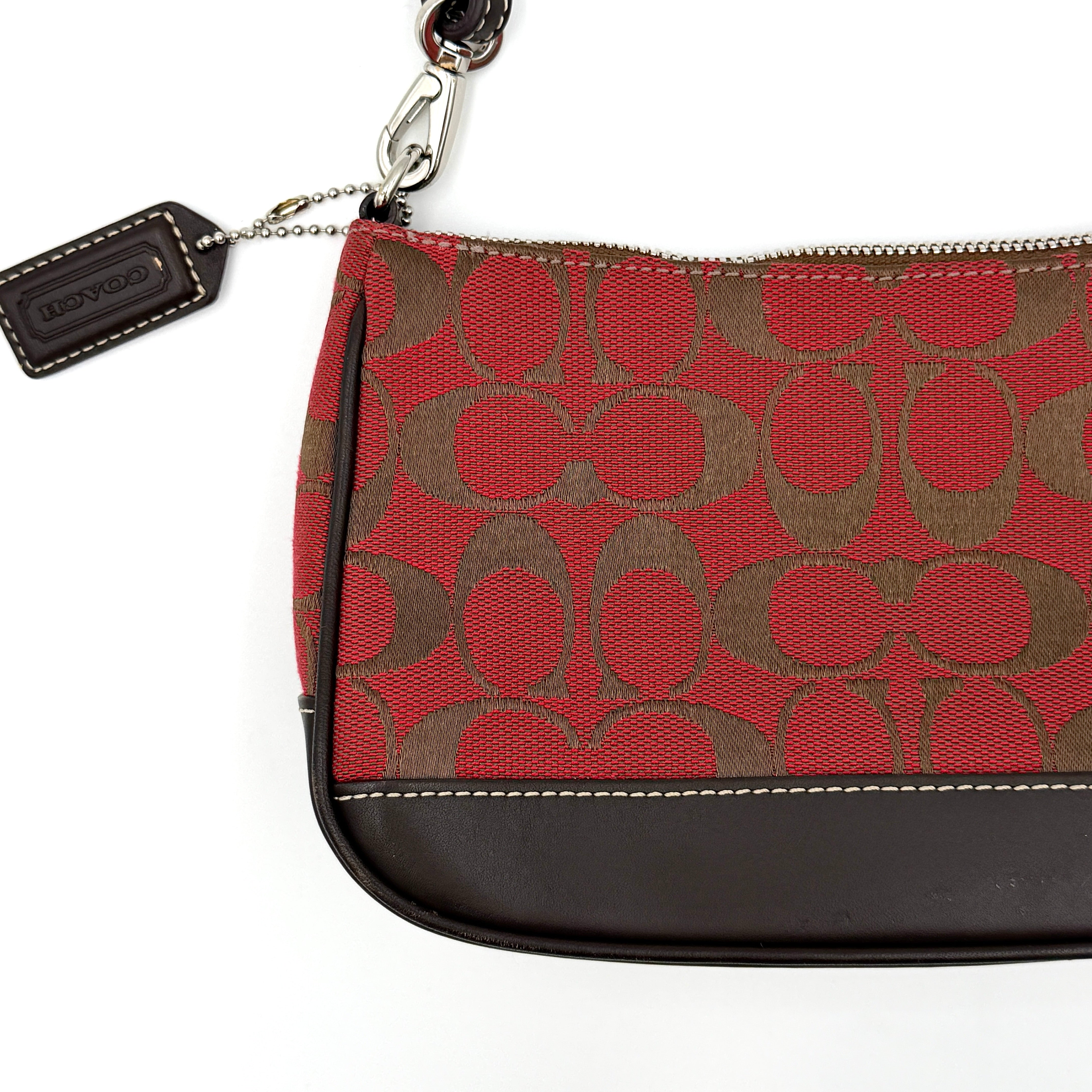 Coach Y2K Demi Shoulder Bag Red/Brown