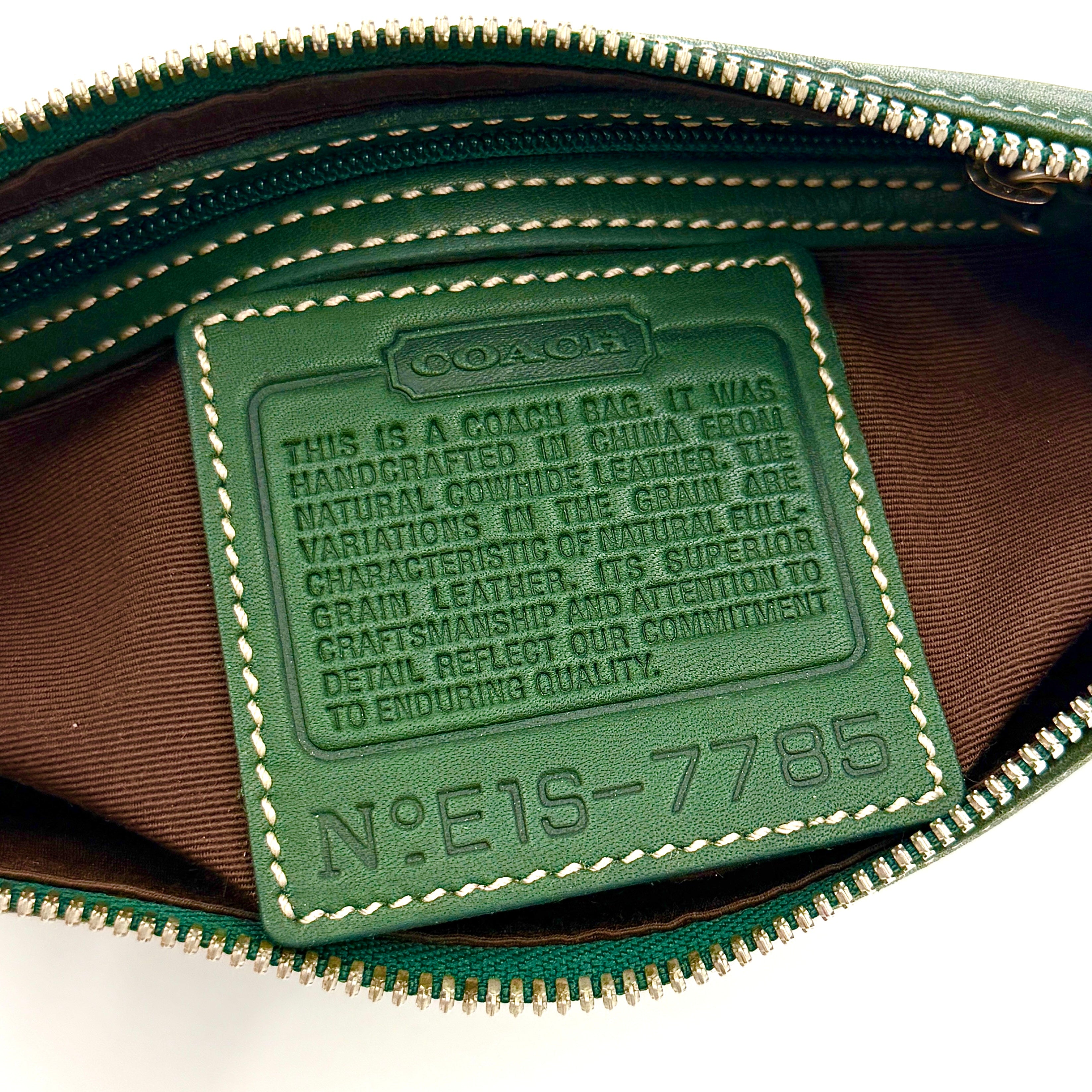 Coach Y2K Demi Leather Shoulder Bag Green