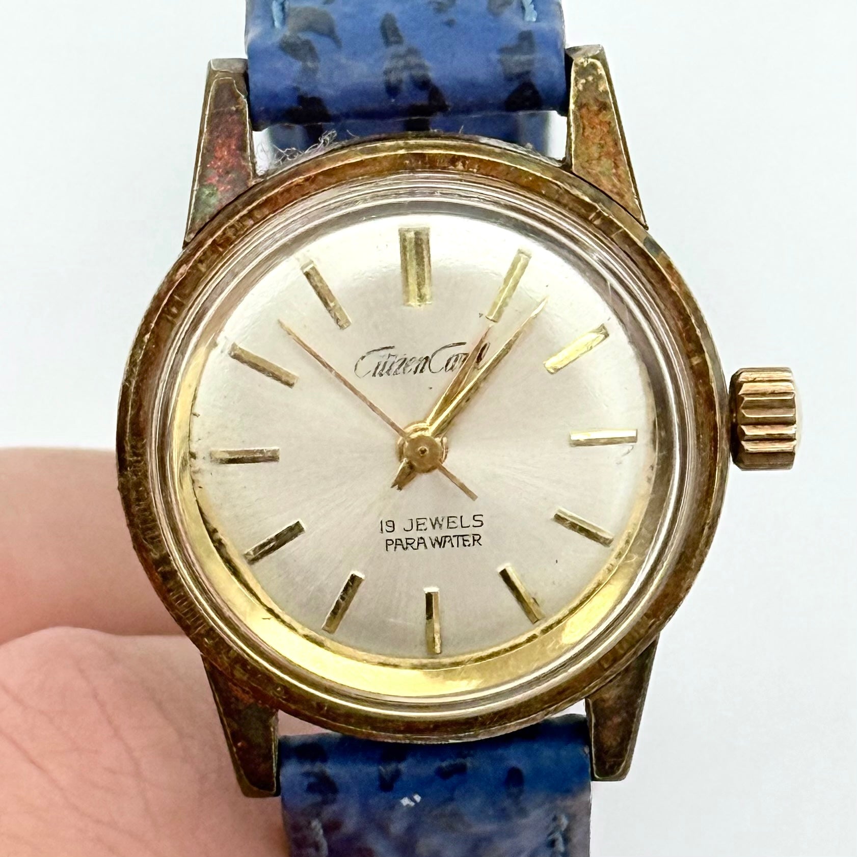 Citizen Carol Para Water C7703 Watch Gold/Blue