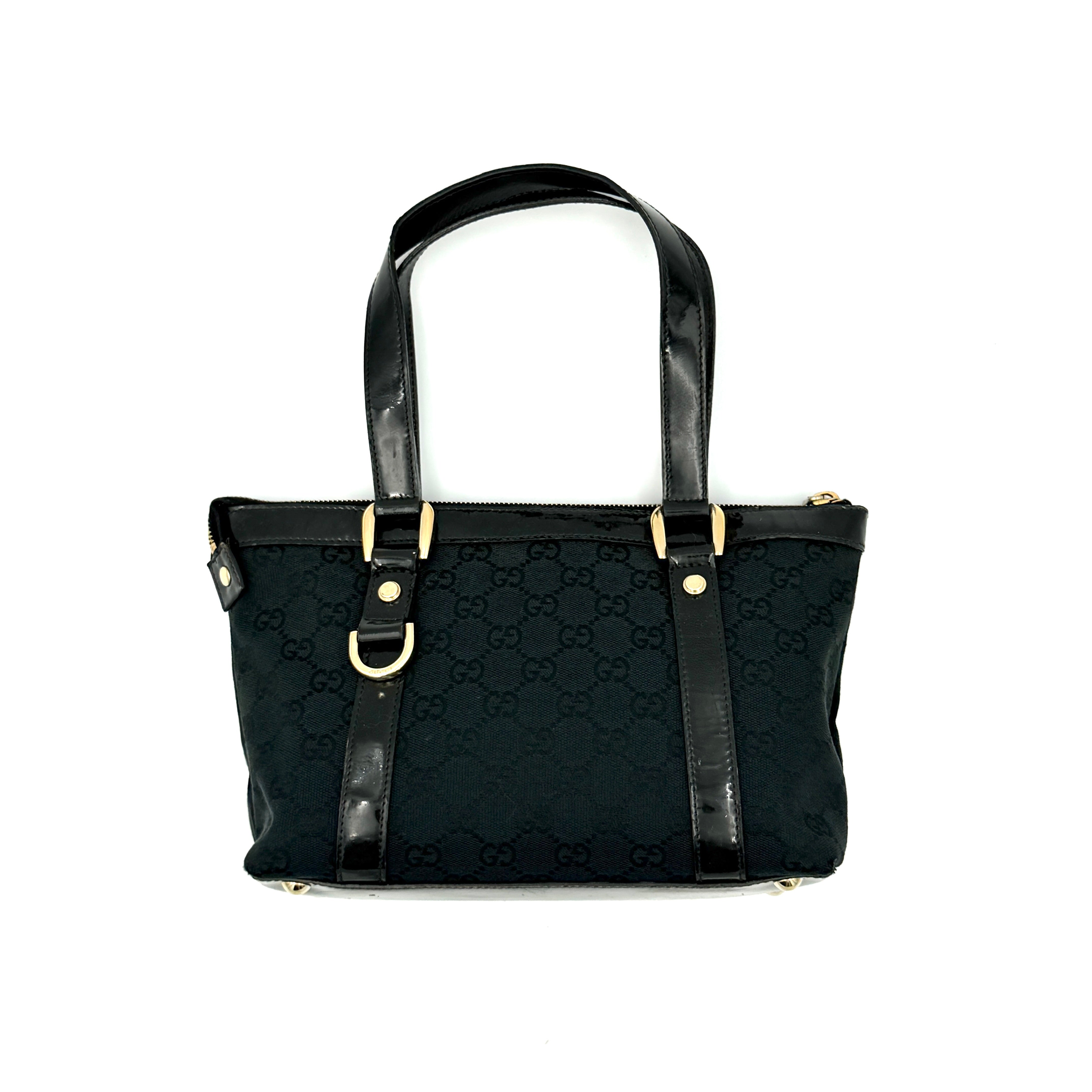 Gucci GG Monogram Mini Abbey Shoulder Bag Black