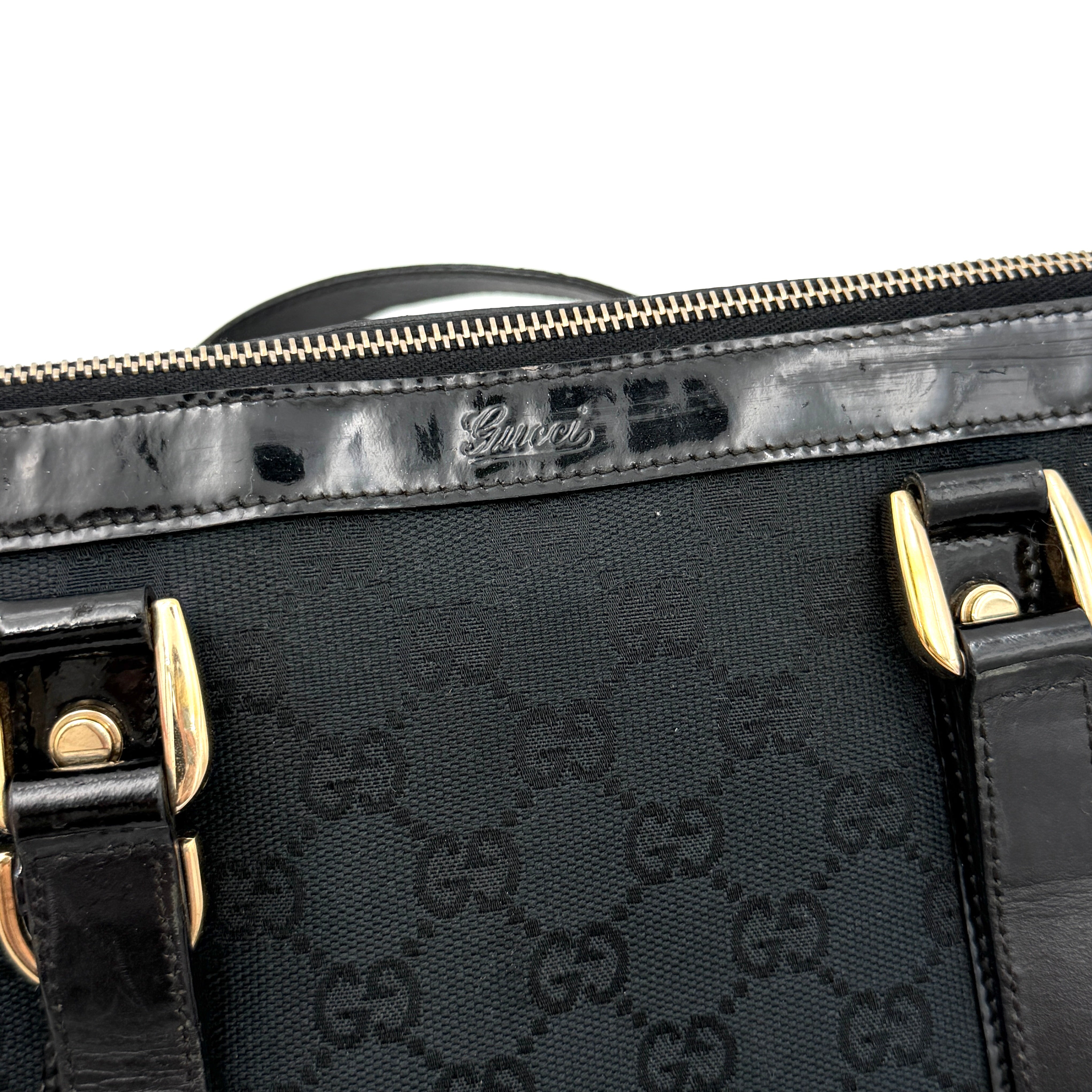 Gucci GG Monogram Mini Abbey Shoulder Bag Black