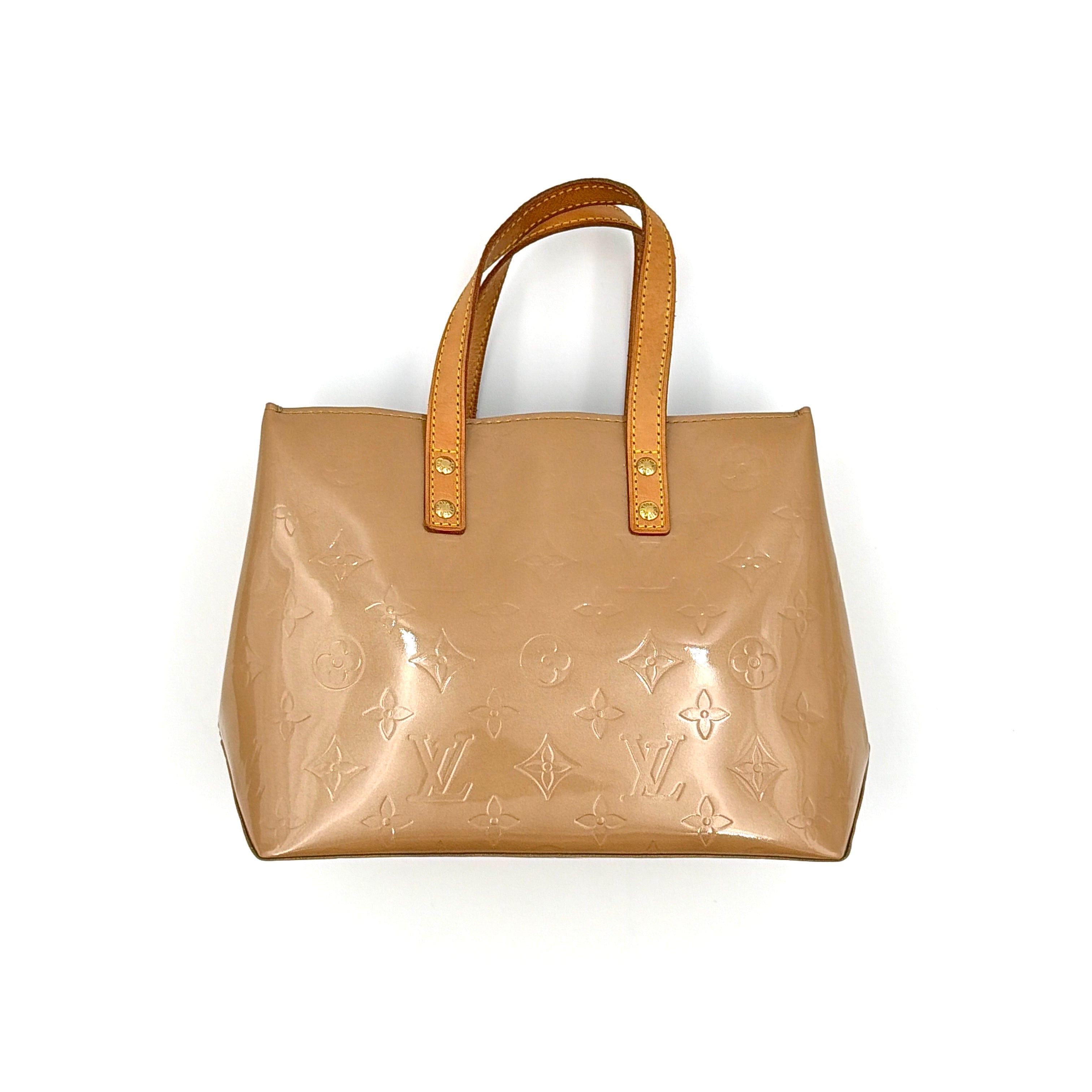 Louis Vuitton PM Vernis Read Shoulder Bag Brown