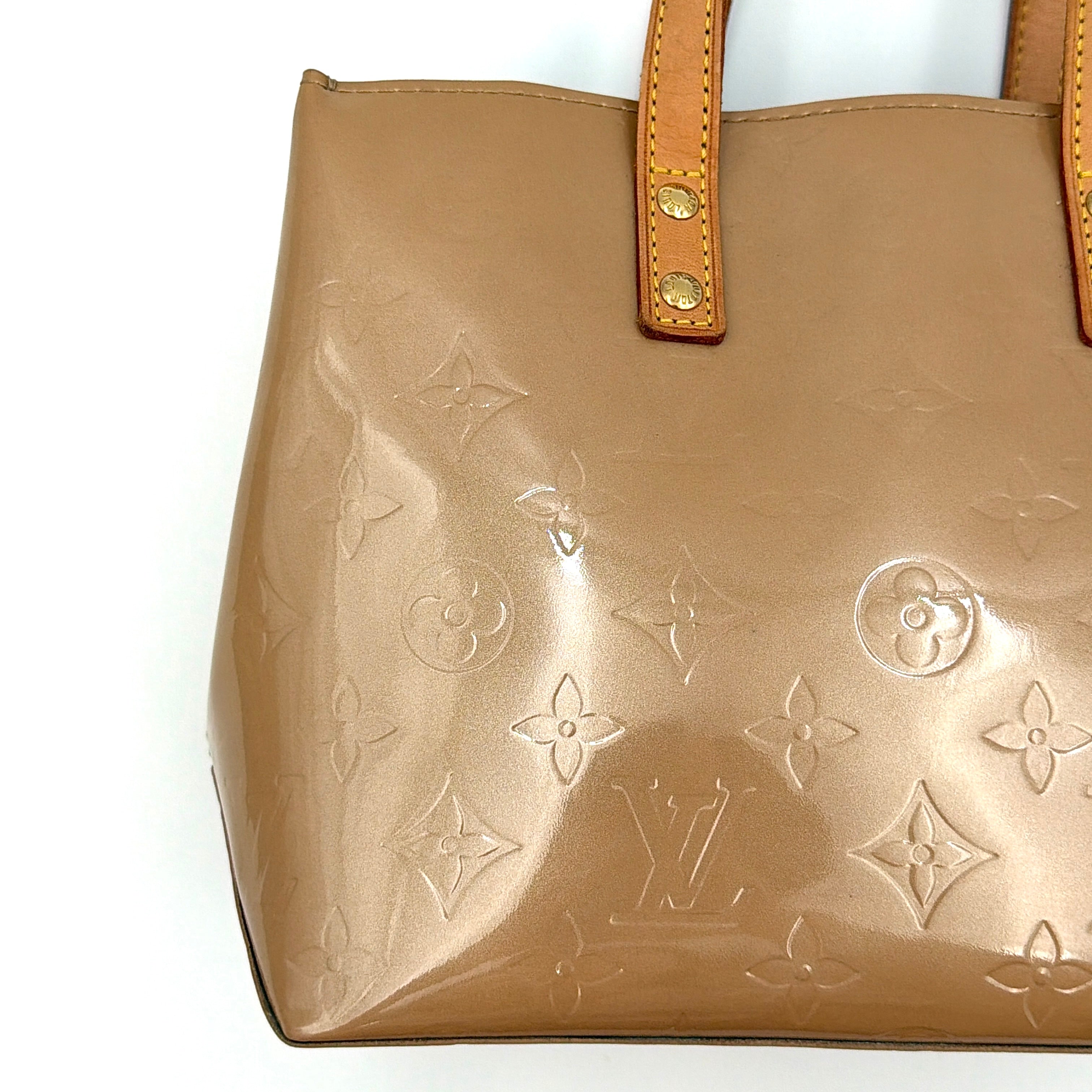 Louis Vuitton PM Vernis Read Shoulder Bag Brown