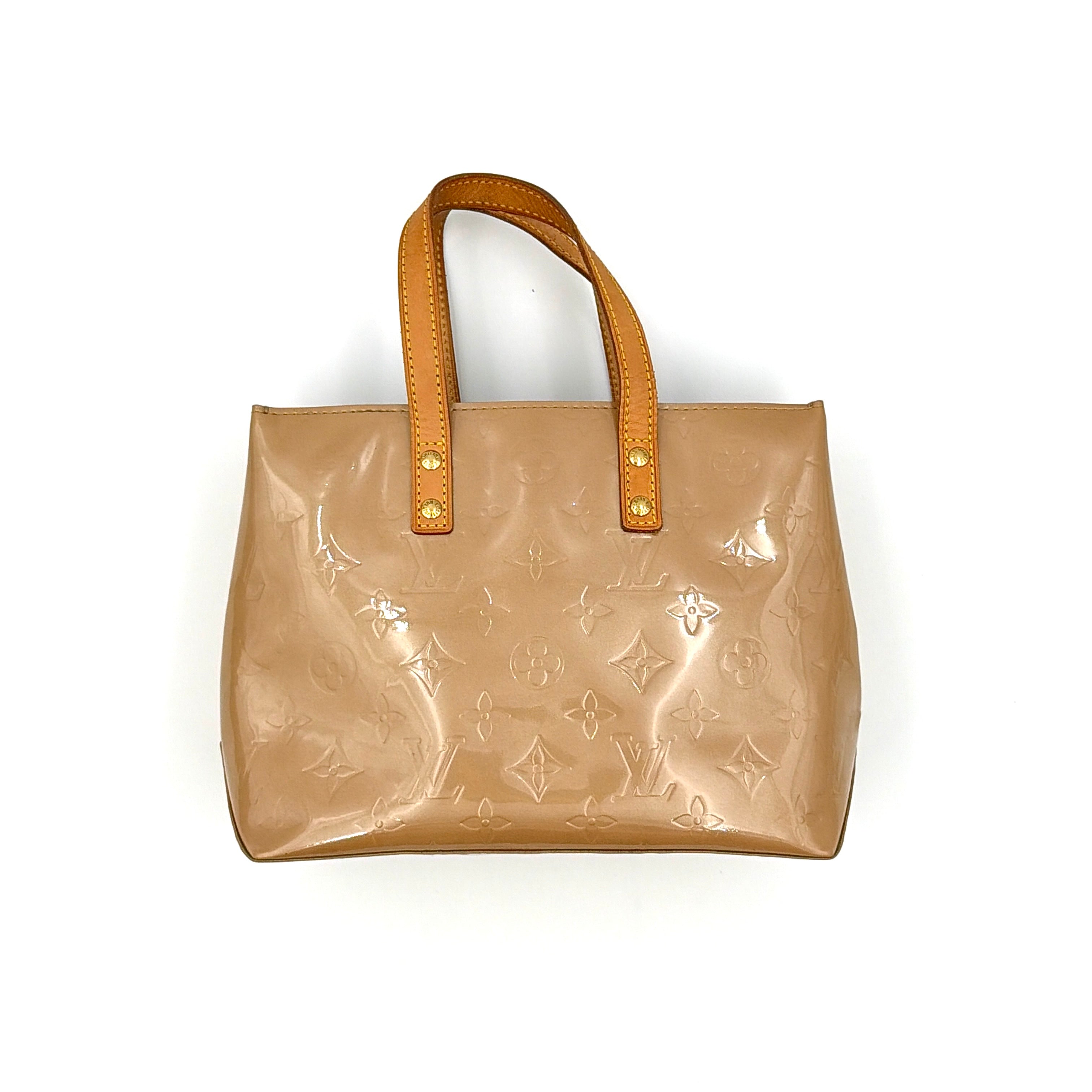 Louis Vuitton PM Vernis Read Shoulder Bag Brown