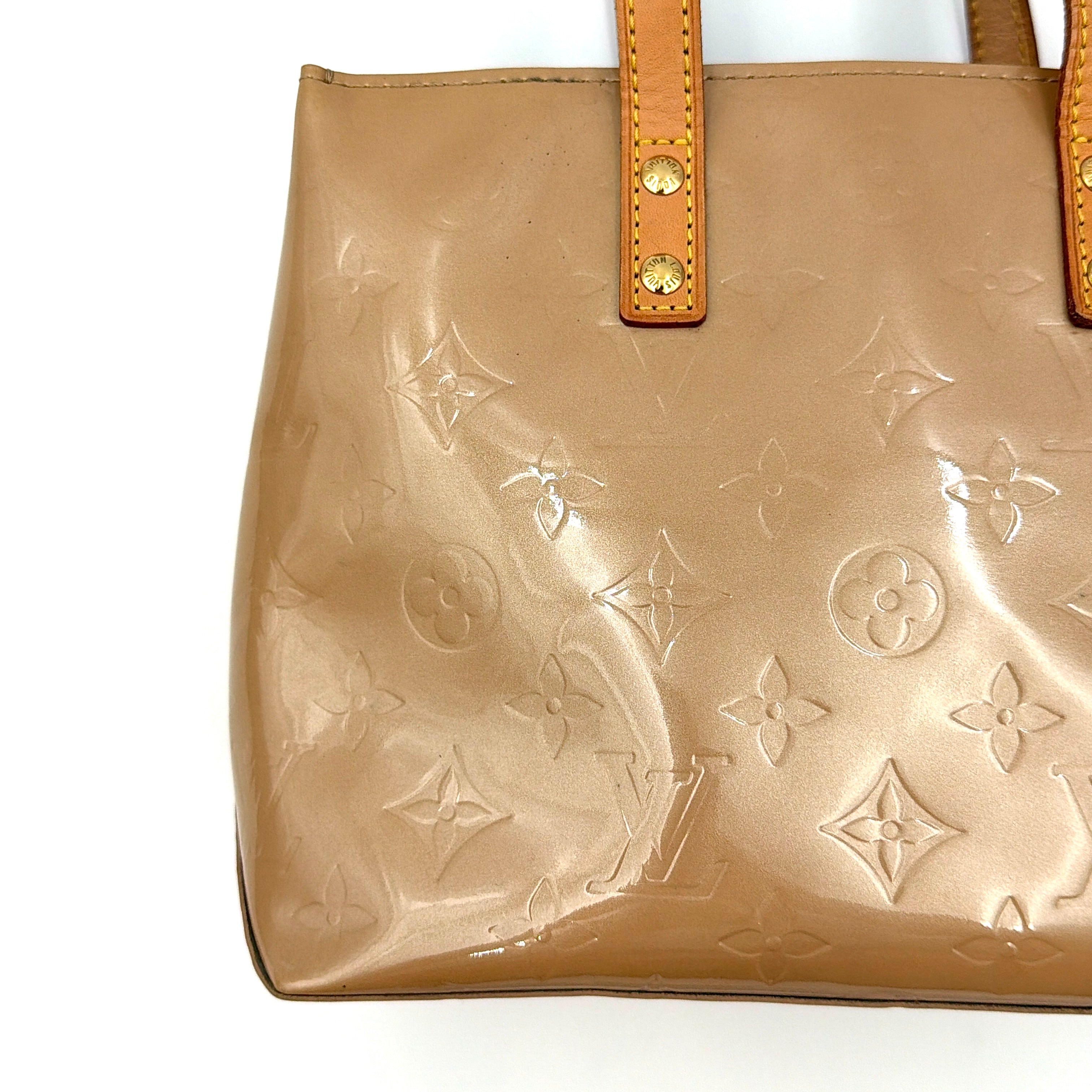 Louis Vuitton PM Vernis Read Shoulder Bag Brown