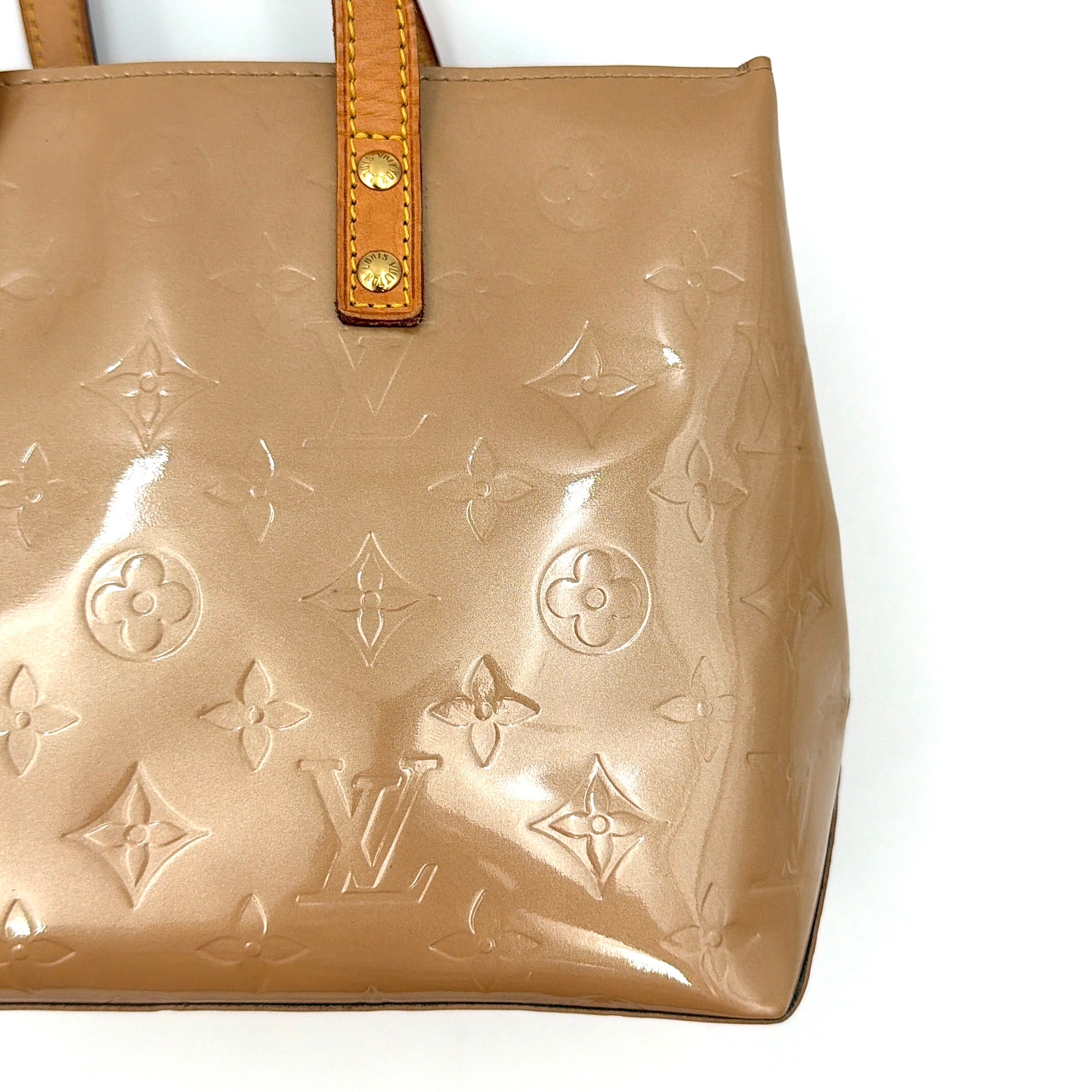 Louis Vuitton PM Vernis Read Shoulder Bag Brown