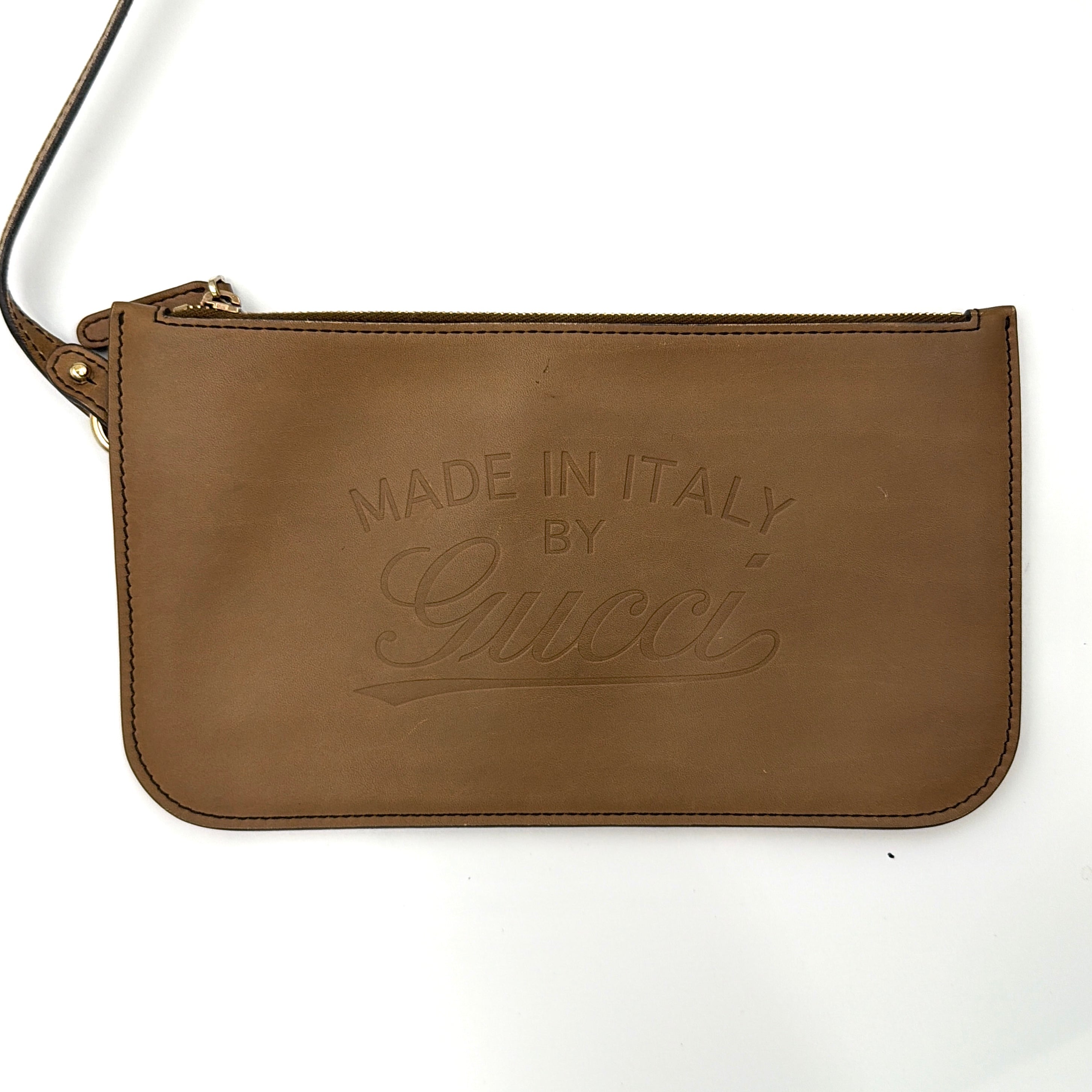 Gucci GG Monogram Craft Shoulder Bag Beige/Brown