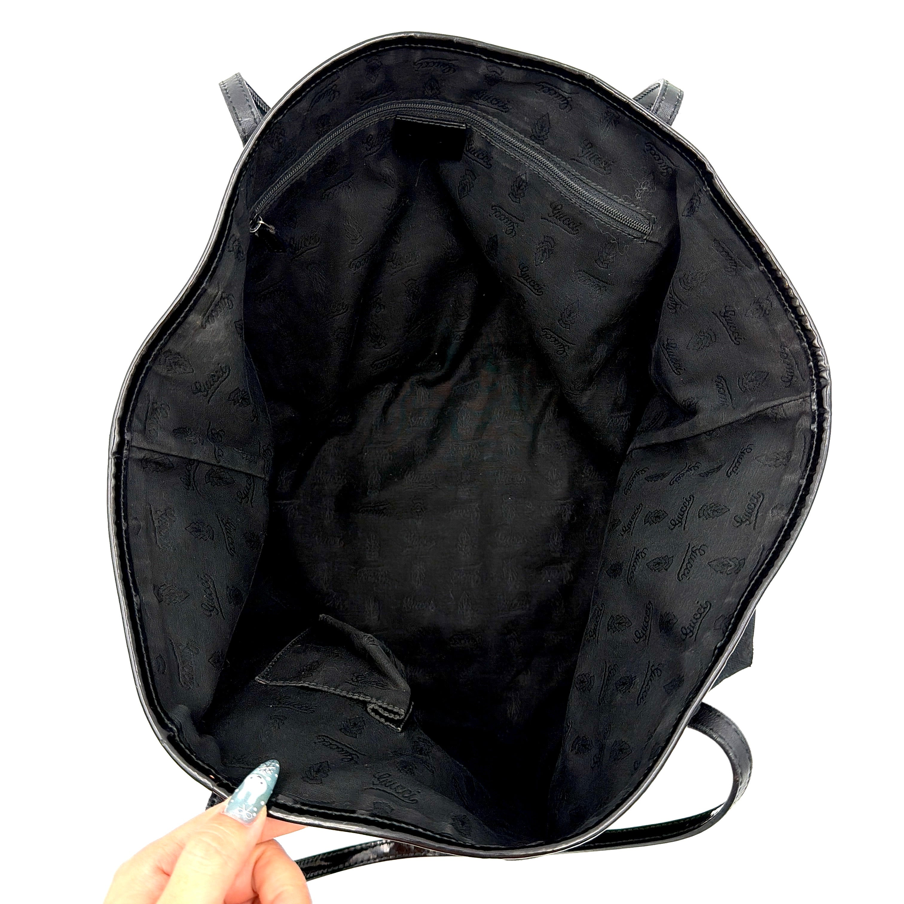 Gucci GG Monogram Jolie Shoulder Bag Black