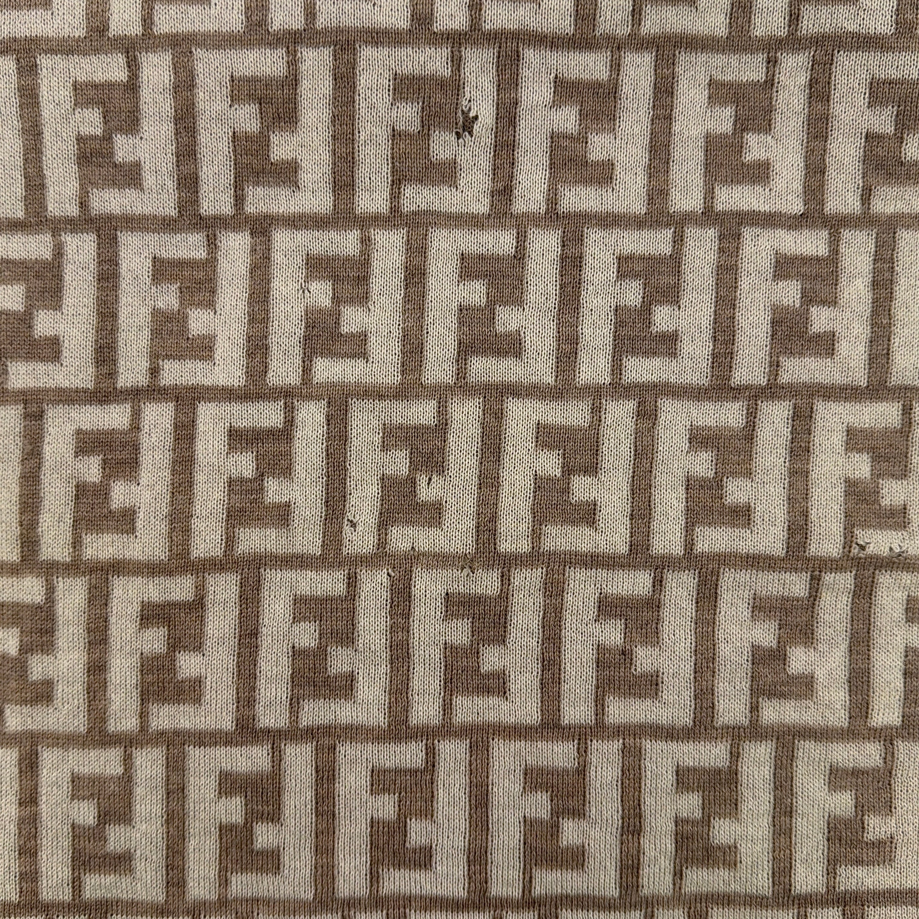 Fendi FF Wool Scarf Beige/Cream