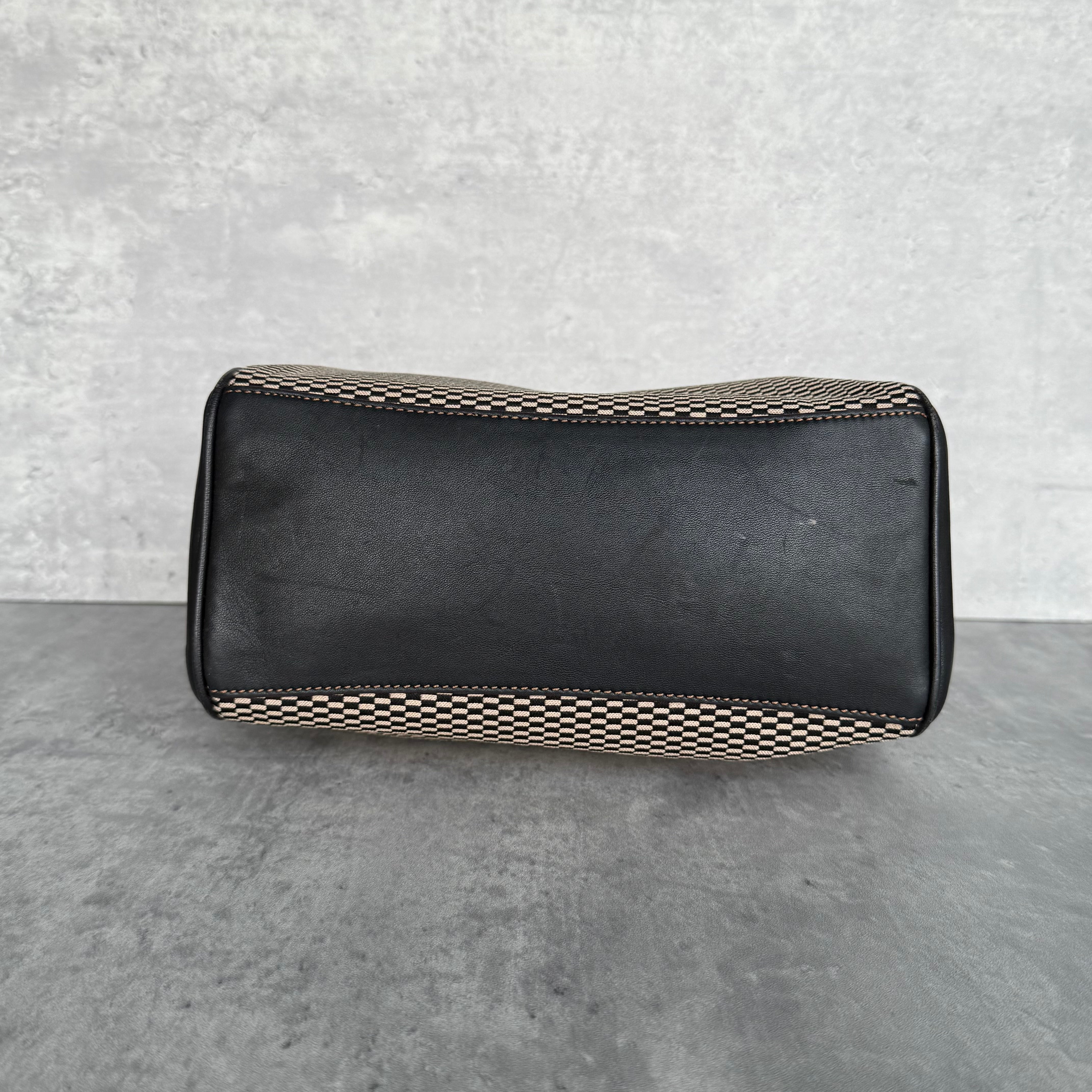 Coach Mini Bennett Satchel Handbag Black/White