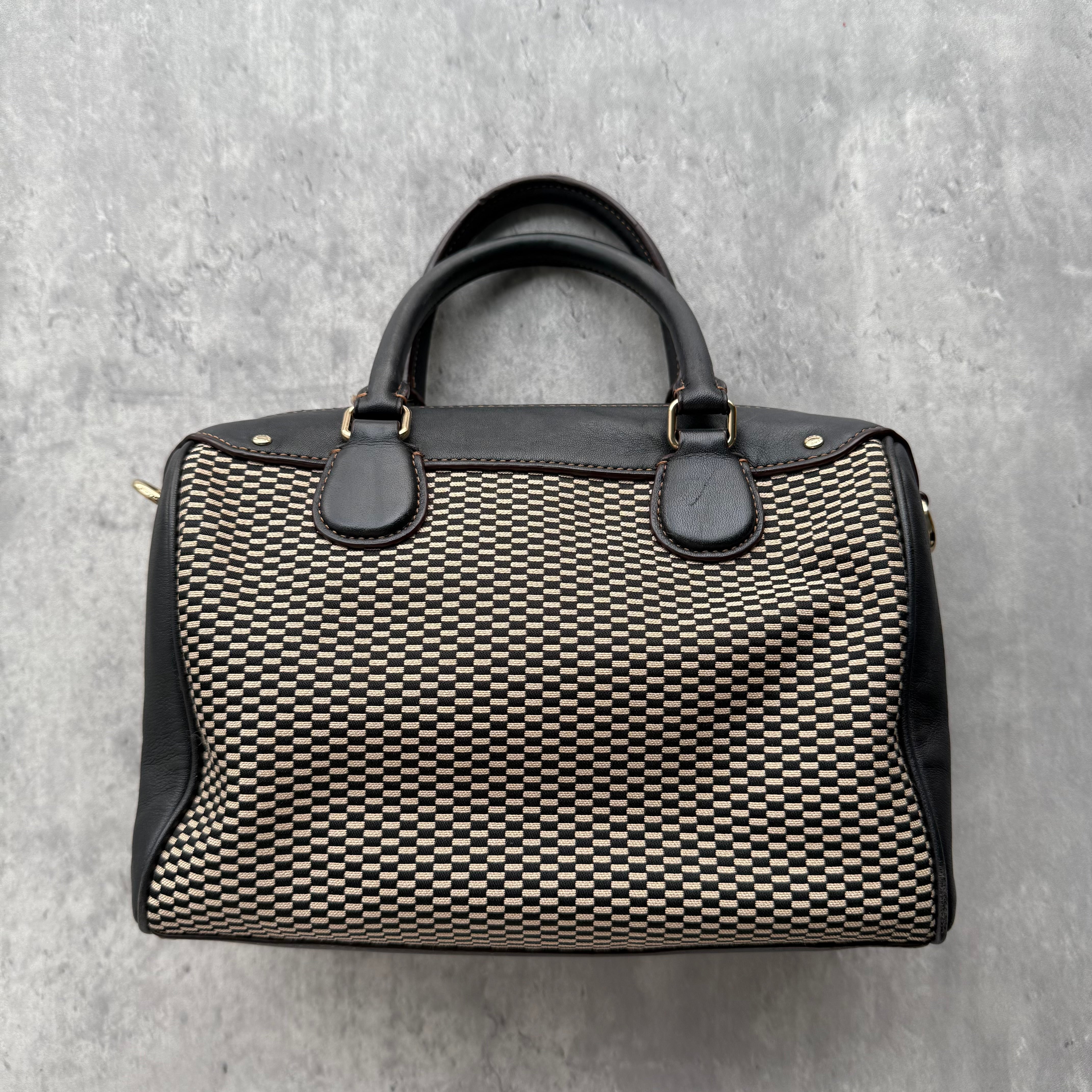 Coach Mini Bennett Satchel Handbag Black/White