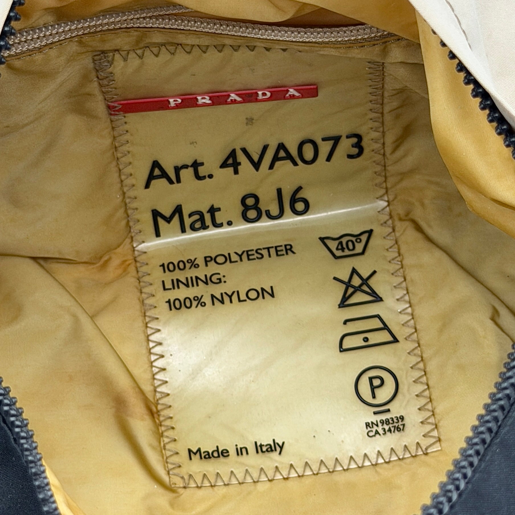 Prada Sport Tessuto Nylon Mini Bag Beige/Black