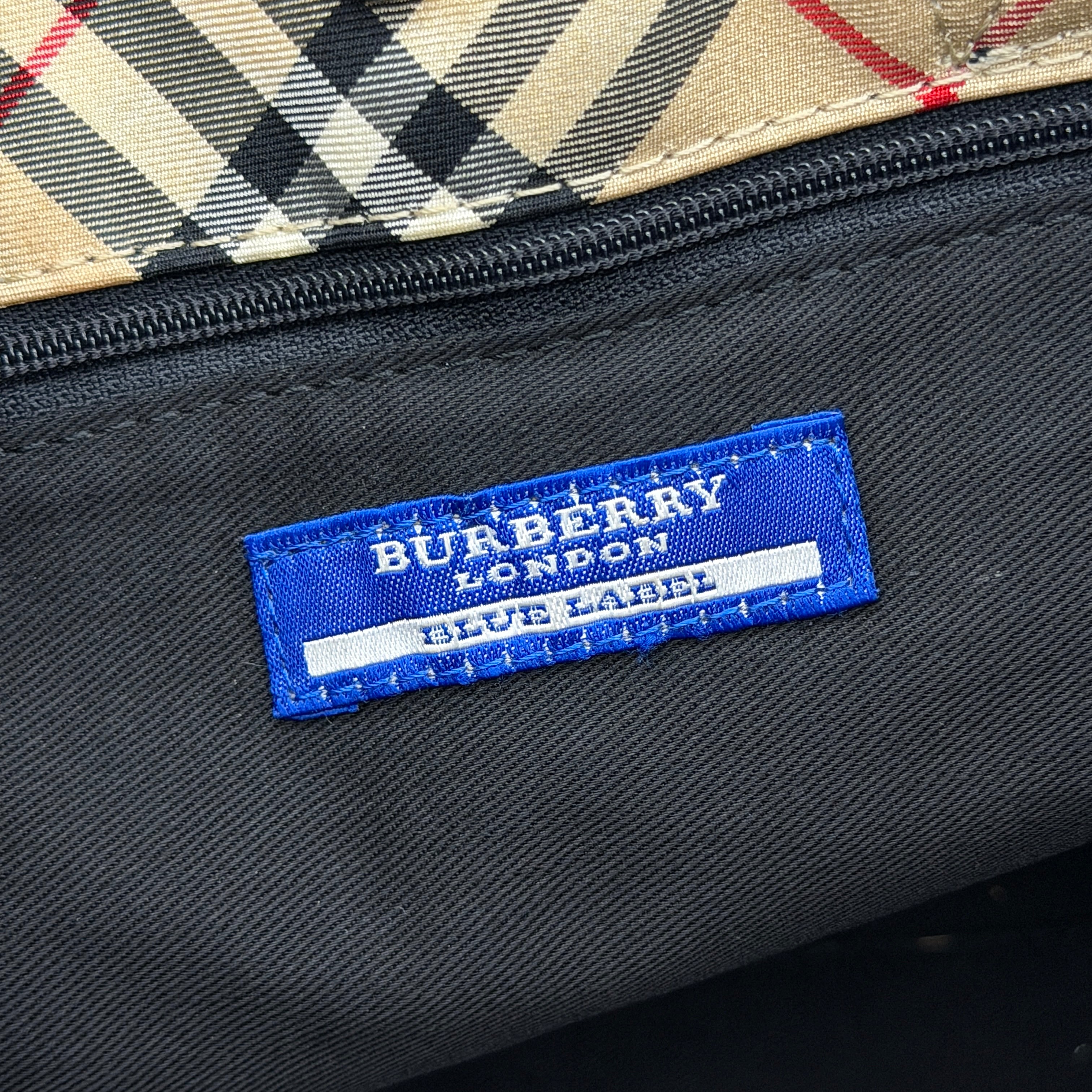Burberry Blue Label Nova Check Tote Bag Beige
