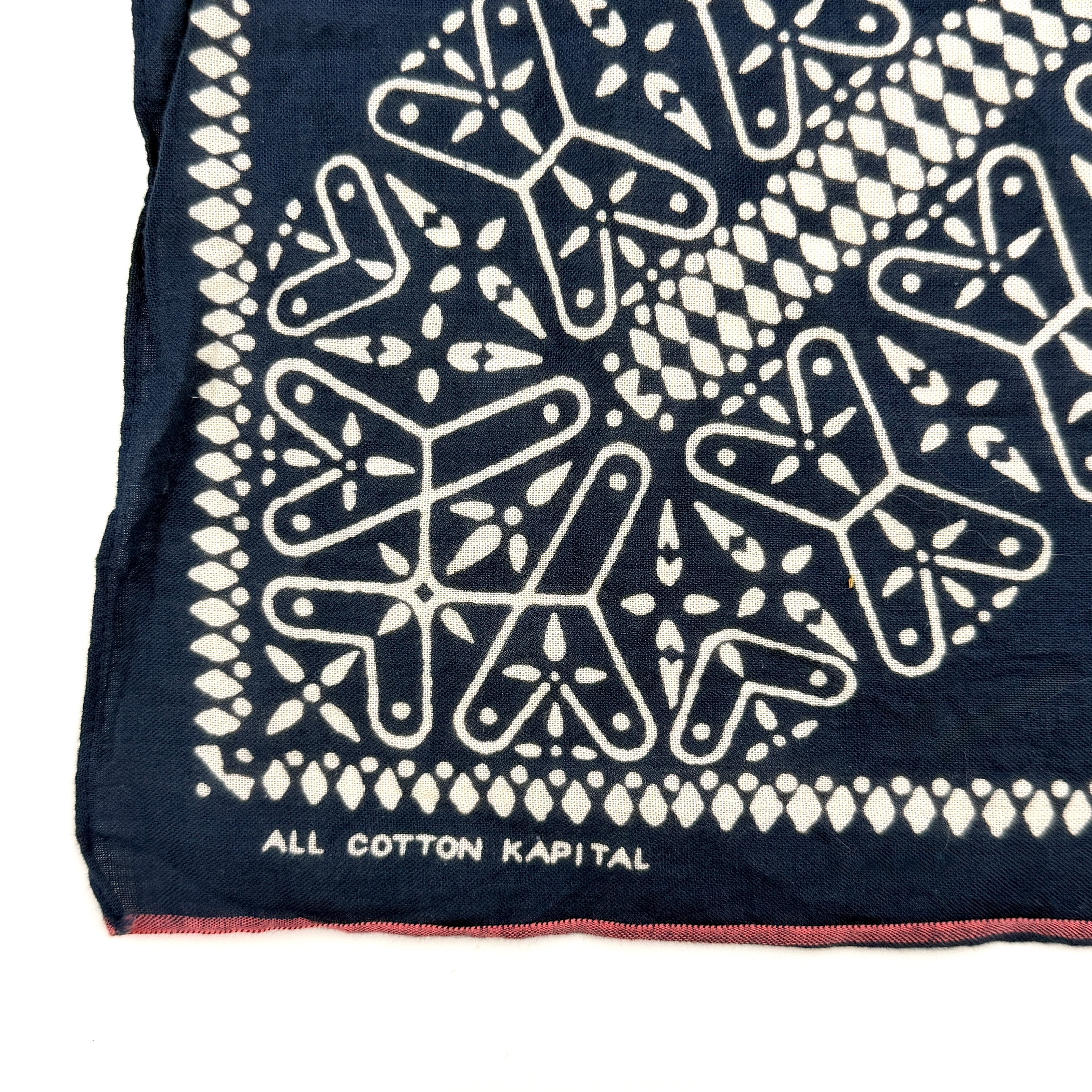 Kapital Fastcolor Selvedge Dragonfly Bandana Navy