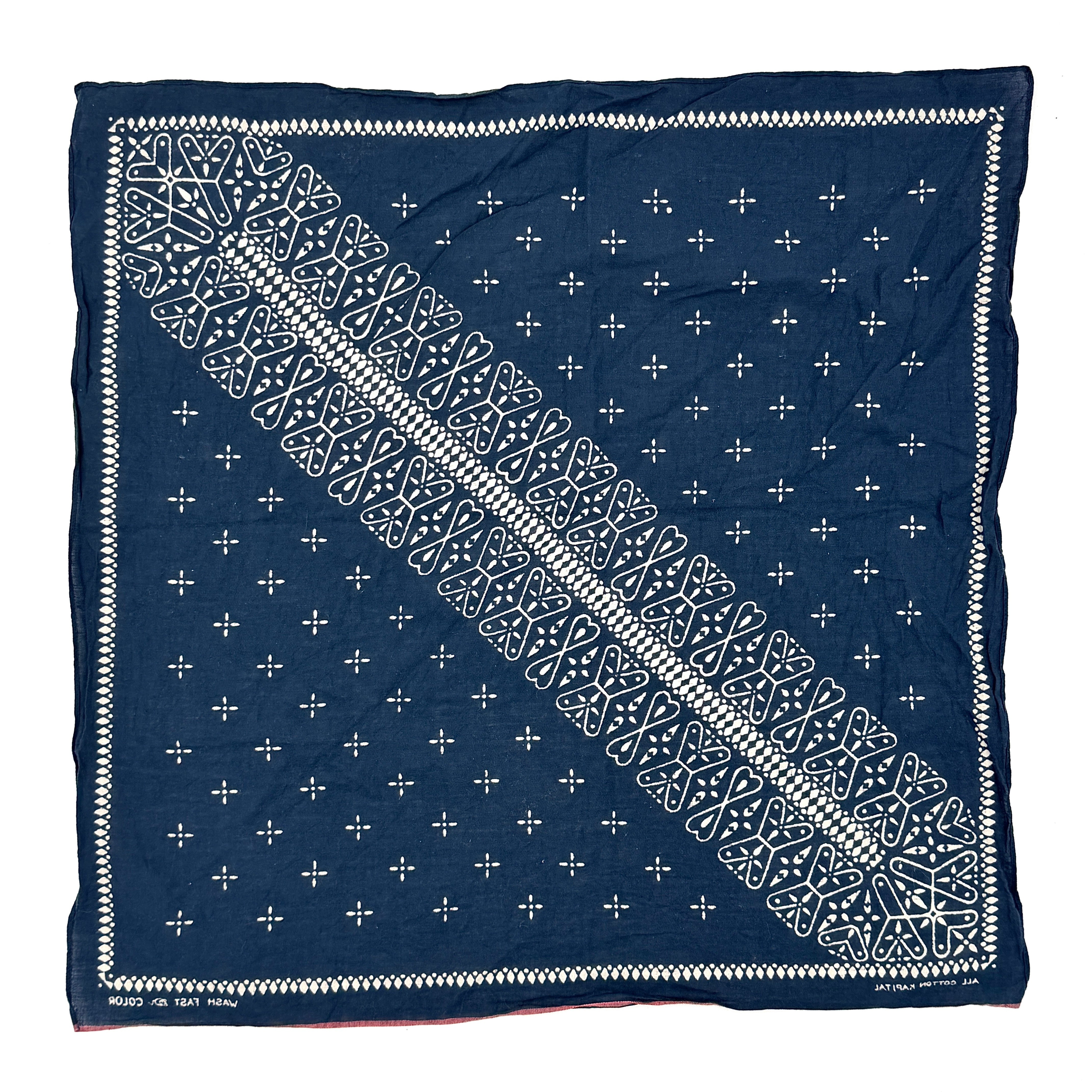 Kapital Fastcolor Selvedge Dragonfly Bandana Navy
