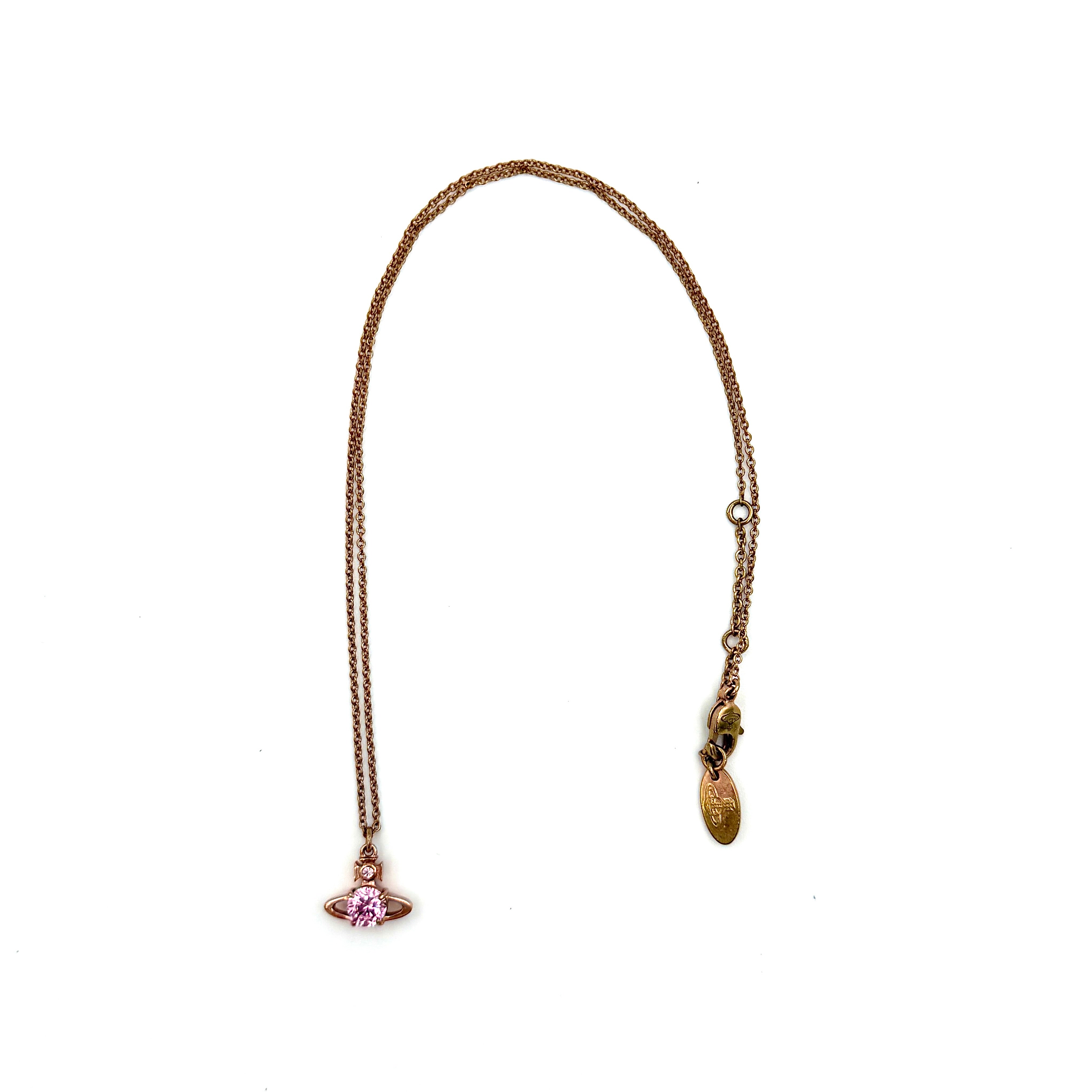 Vivienne Westwood Orb Reina Necklace Rose Gold