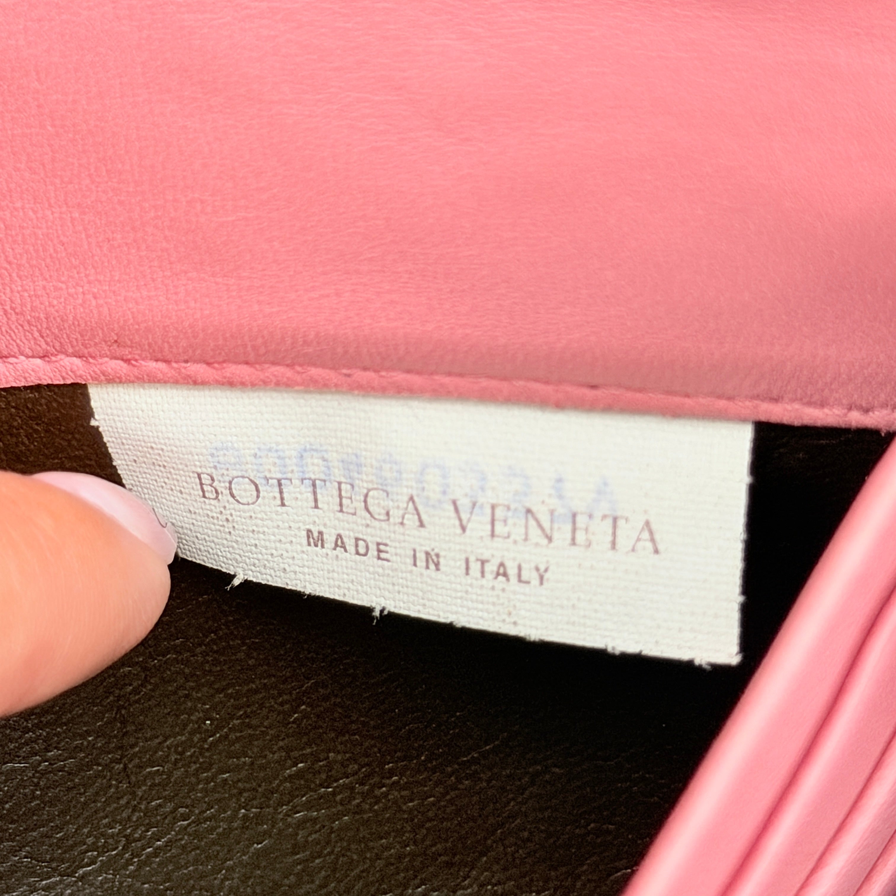 Bottega Veneta Intrecciato Long Wallet Pink