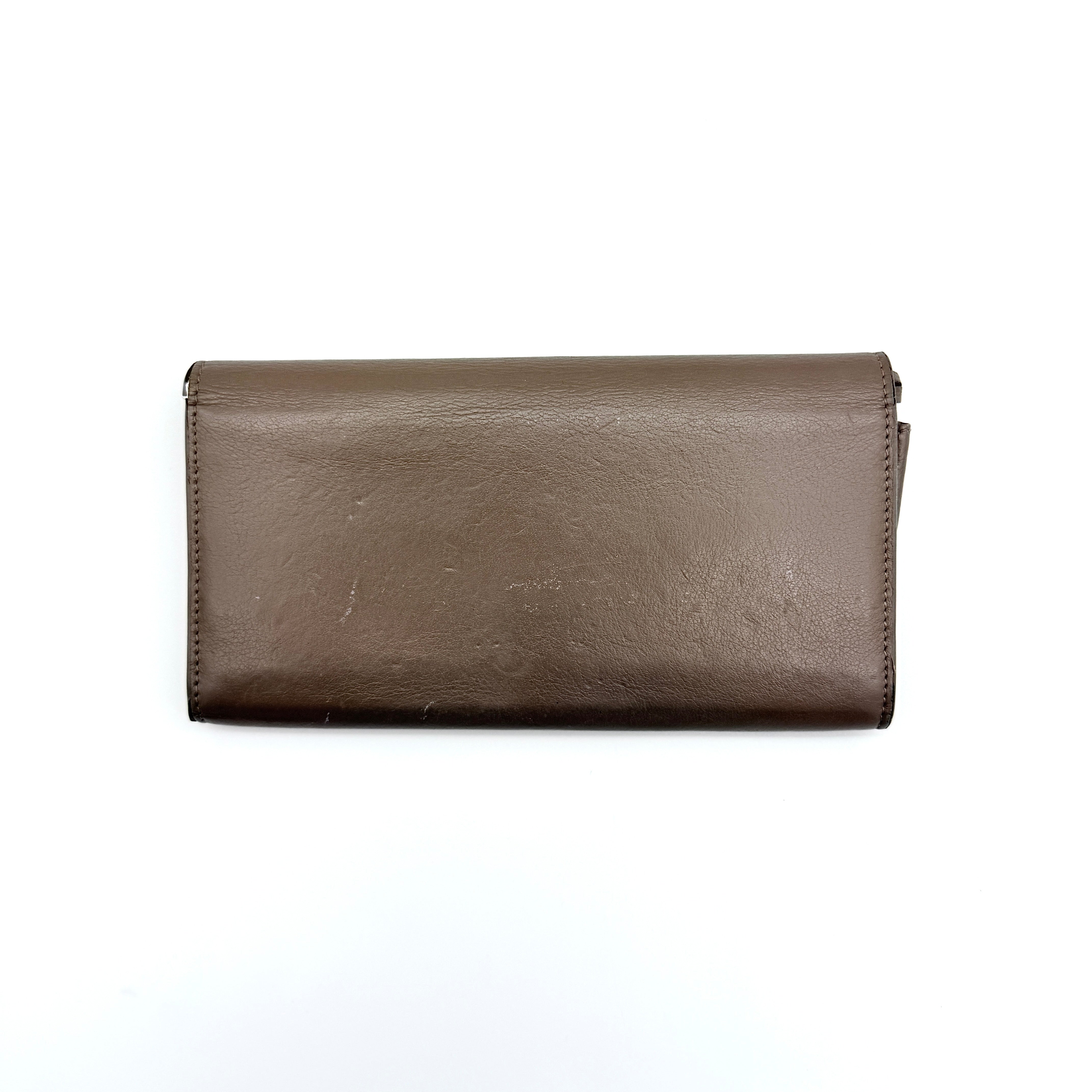 Balenciaga Papier Long Wallet Brown
